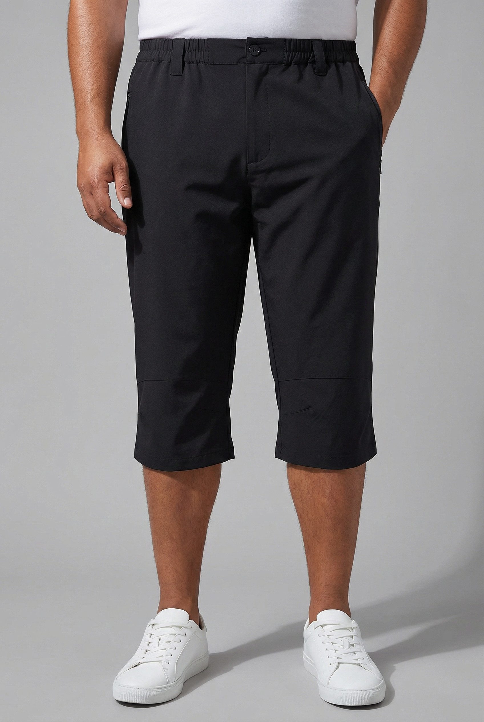 Man's World Plus Funktionsshorts Große Größen Dehnbund, perfekter Sitz! sportliche Webhose für alle Aktivitäten