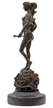 Aubaho Skulptur Bronzeskulptur Amazone im Antik-Stil Bronze Figur 24cm