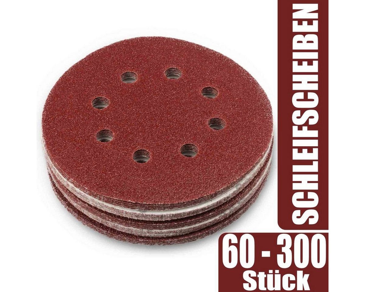Thumbnail - bonsport Schleifscheibe Schleifscheiben 8 Loch, 125 mm, (180 St), 180 Stück