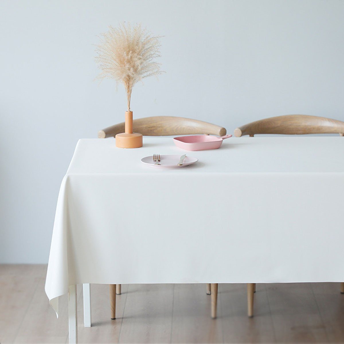 CTGtree Tischdecke Tischdecke, wasser- Weiß und ölbeständig, rechteckige Tischdecke