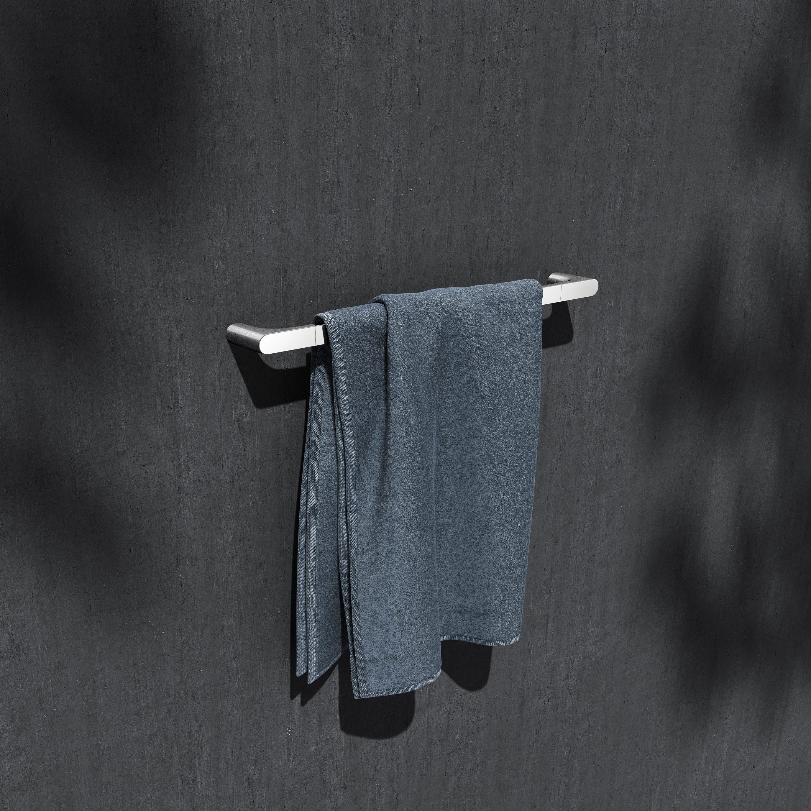 Keuco Handtuchhalter Edition 400, 60 cm, Metall verchromt, Made in Germany, Wandmontage