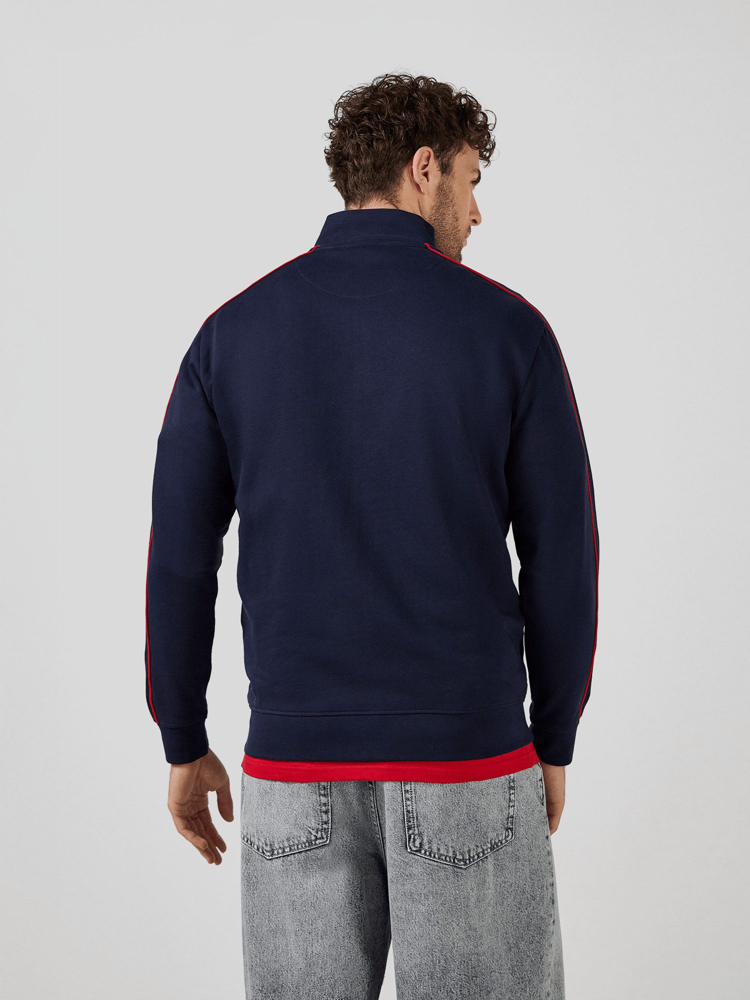 FC Bayern München Kapuzensweatjacke FC Bayern München, Zip-Jacke Essentials, Herren, Navy
