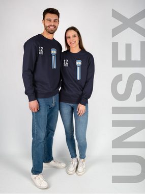 Shirtracer Sweatshirt 12. Mann Argentinien Fanshirt (1-tlg) 2024 Fussball EM Fanartikel