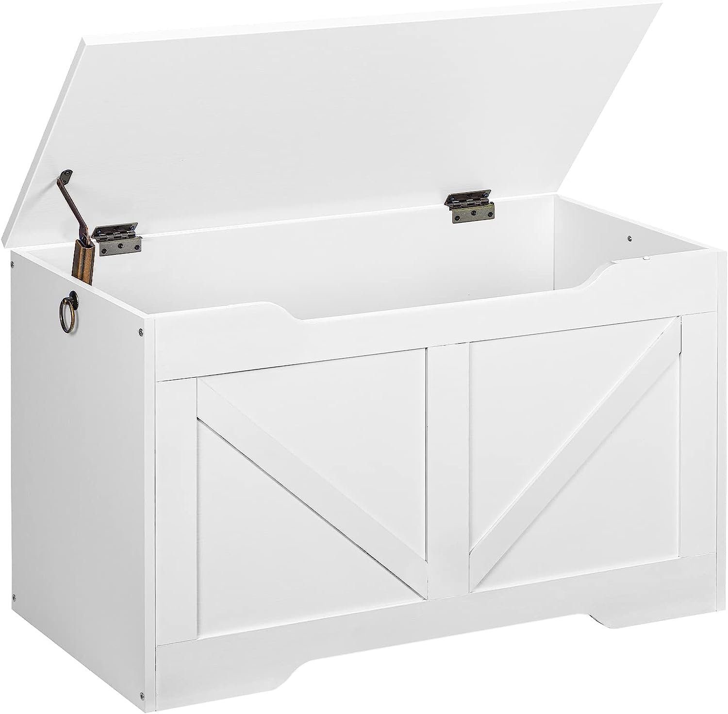 Hoobro Truhe Aufbewahrungsbox, Aufbewahrungstruhe mit Deckel