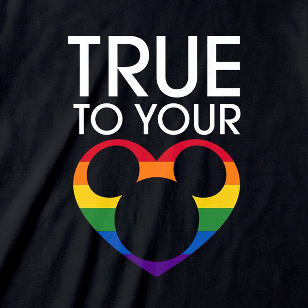 Heroes Inc your to Print-Shirt - True Rainbow Heart T-Shirt Disney