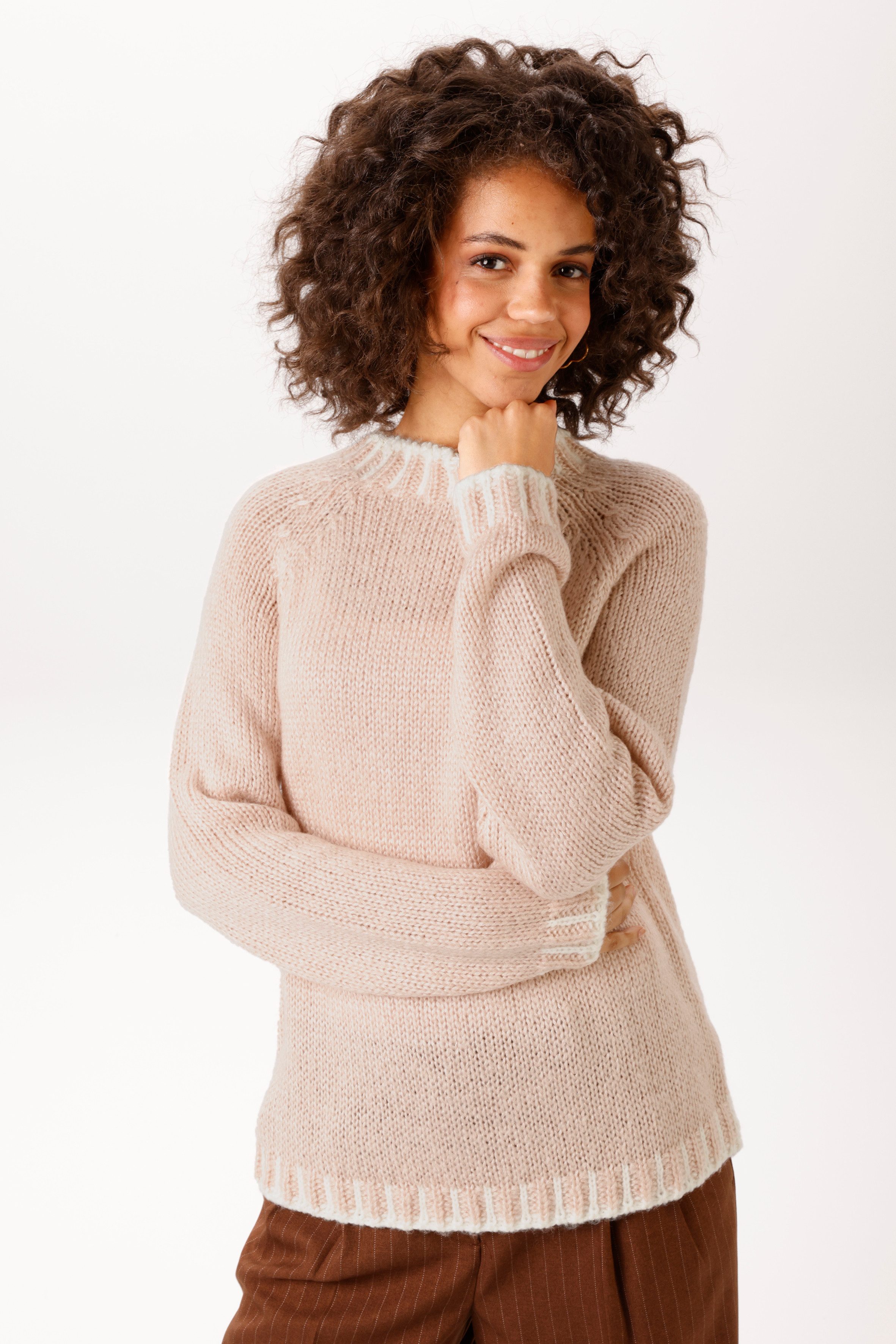 Aniston CASUAL Strickpullover mit gemusterten Bündchen. € 39,99, (€ 39,99 pro 1 Stk).