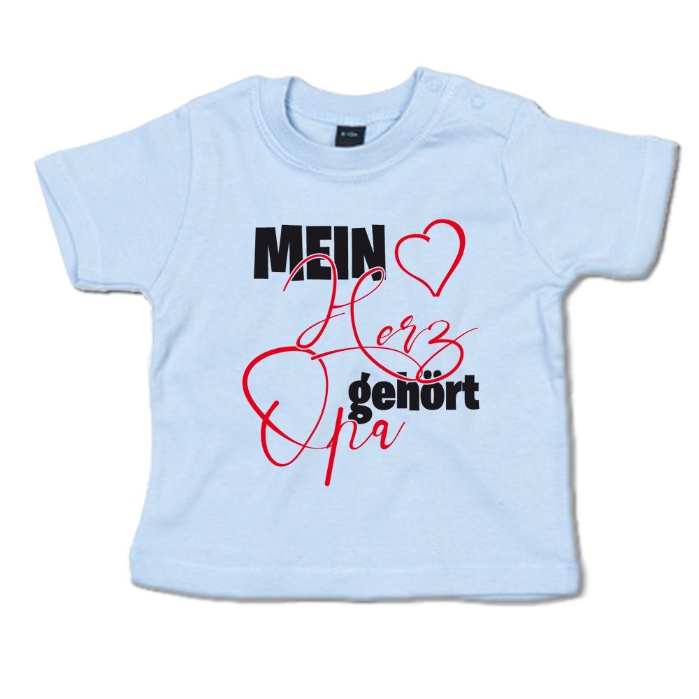 Ggraphics TShirt Mein Herz gehört Opa Baby TShirt, mit Spruch