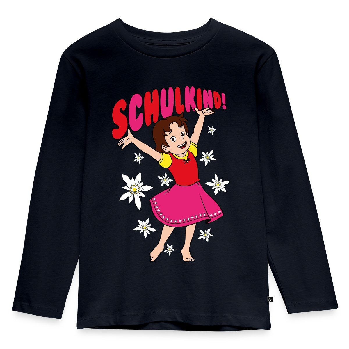 Spreadshirt T-Shirt Heidi Schulkind Erstklässler Einschulung Kinder Premium Langarmshirt (1-tlg)