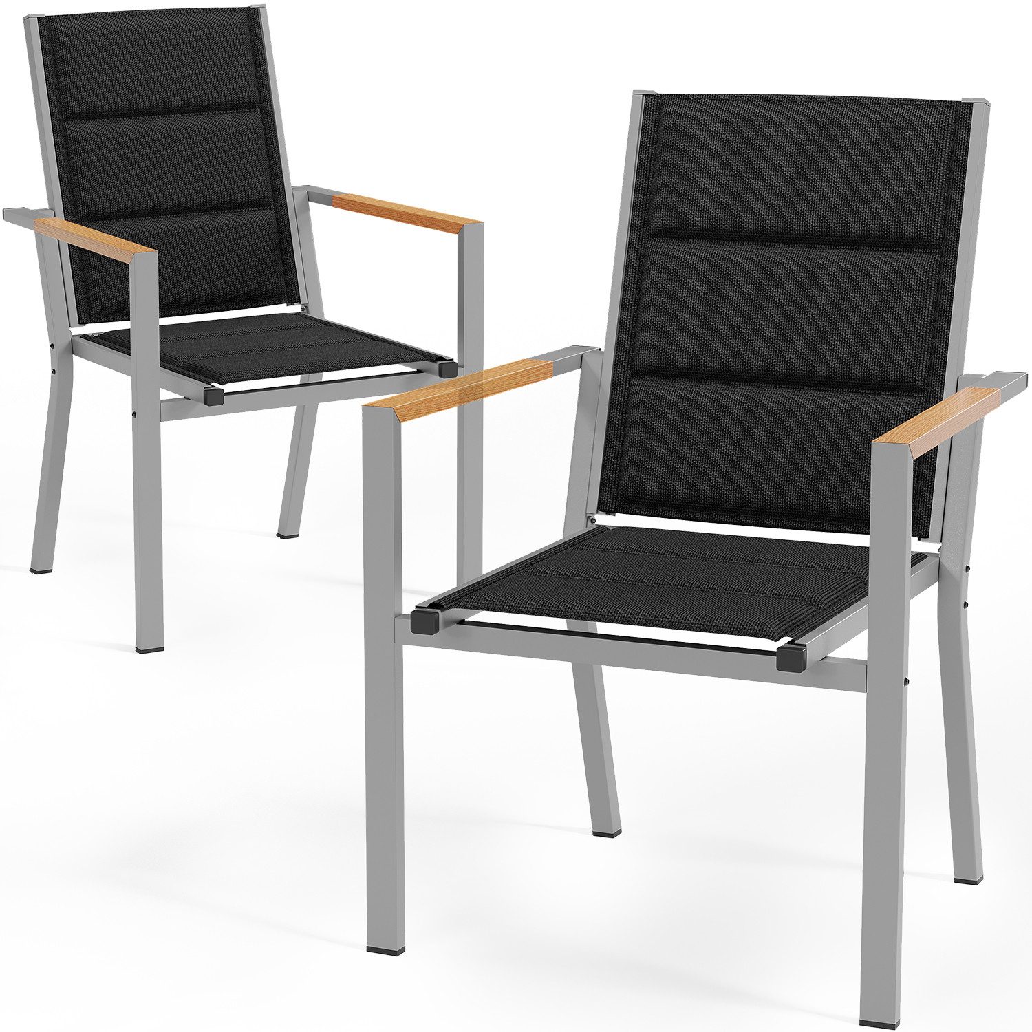 HOMALL Gartenstuhl Gartenstuhle (2er Set) Aluminium günstig online kaufen