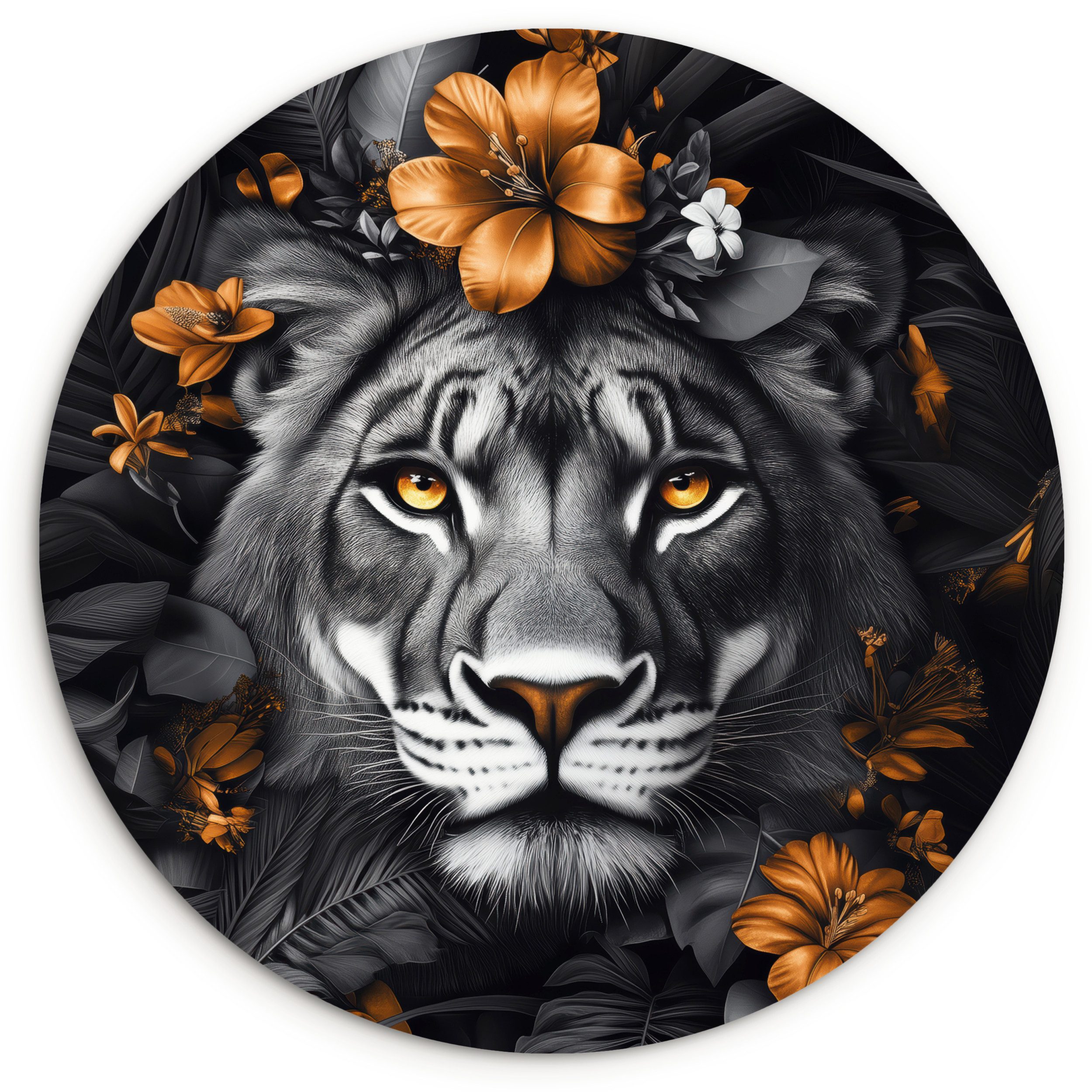 MuchoWow Gemälde Tiger - Schwarz und günstig online kaufen