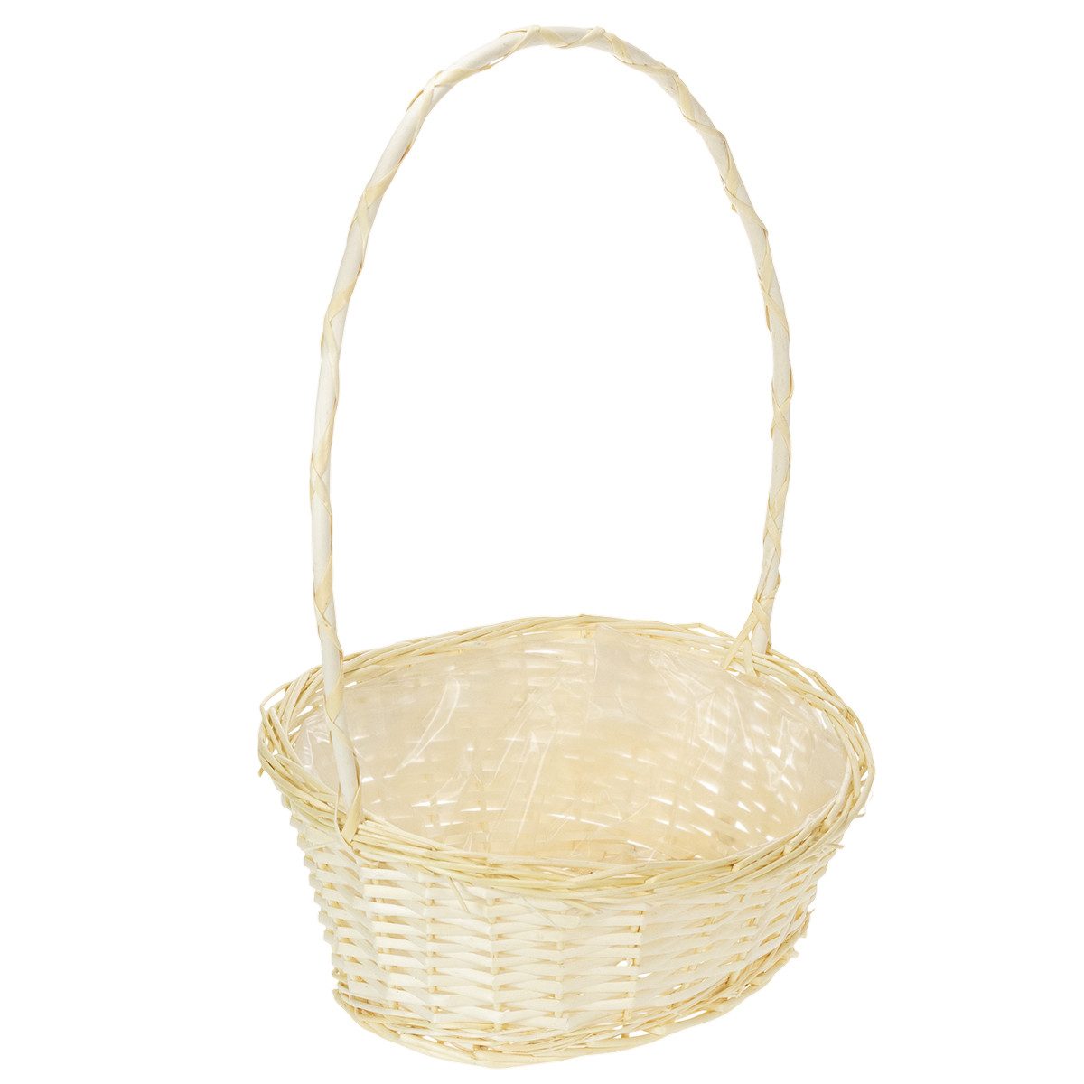 Florists Products Dekokorb Präsentkorb Deko-Geschenkkorb hell 38x27cm mit Henkel, ideal
