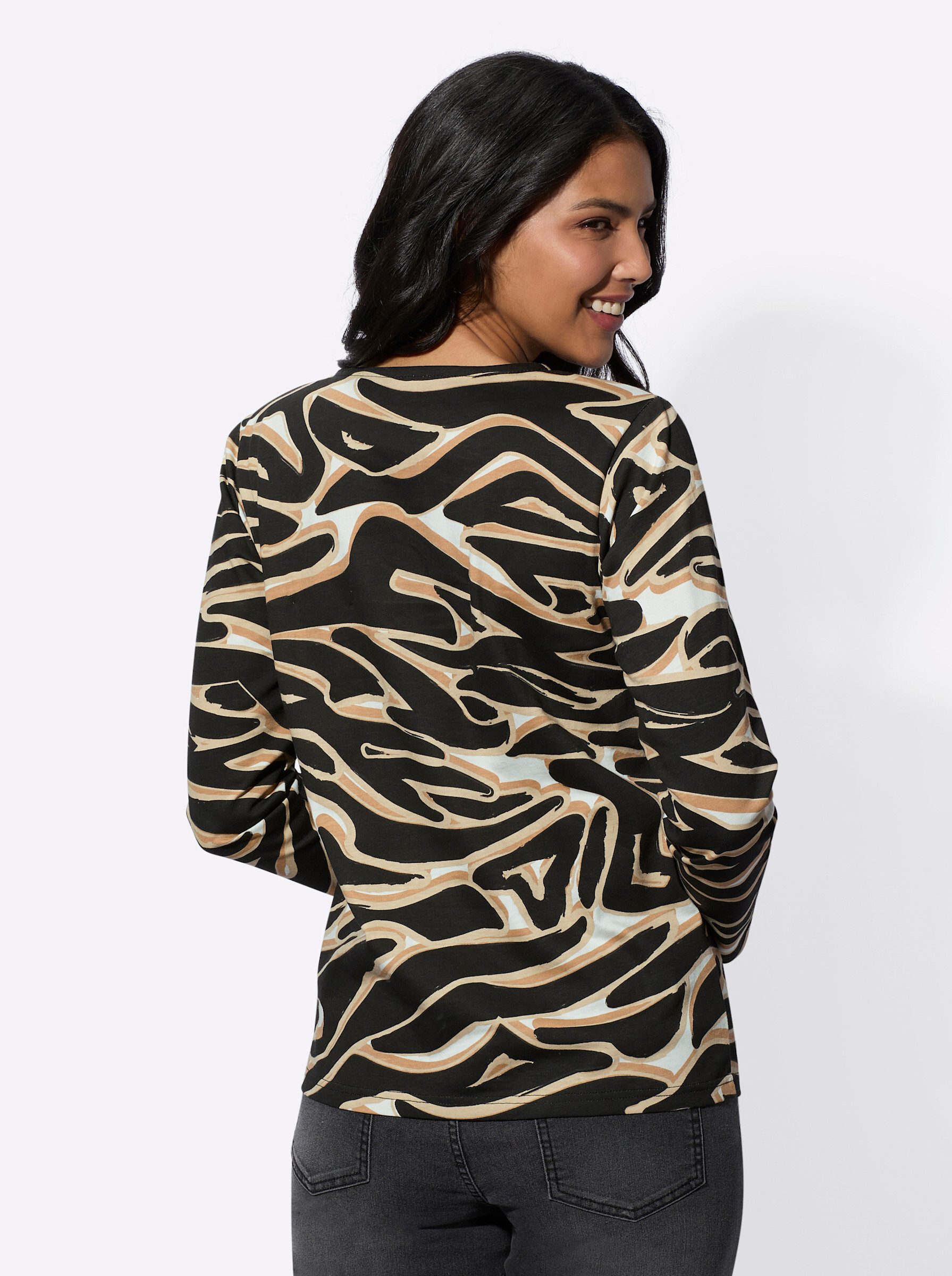 Sieh an! T-Shirt Langarmshirt . günstig online kaufen