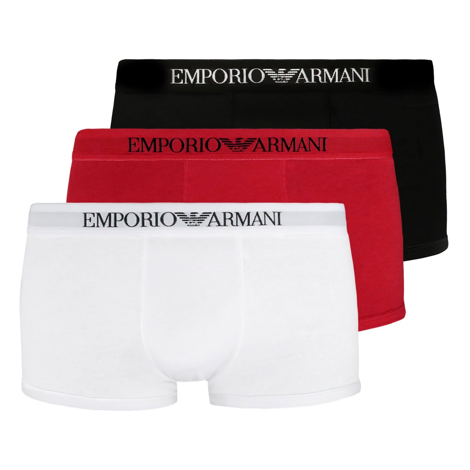 Emporio Armani Trunk Pure Cotton (3-St) günstig online kaufen
