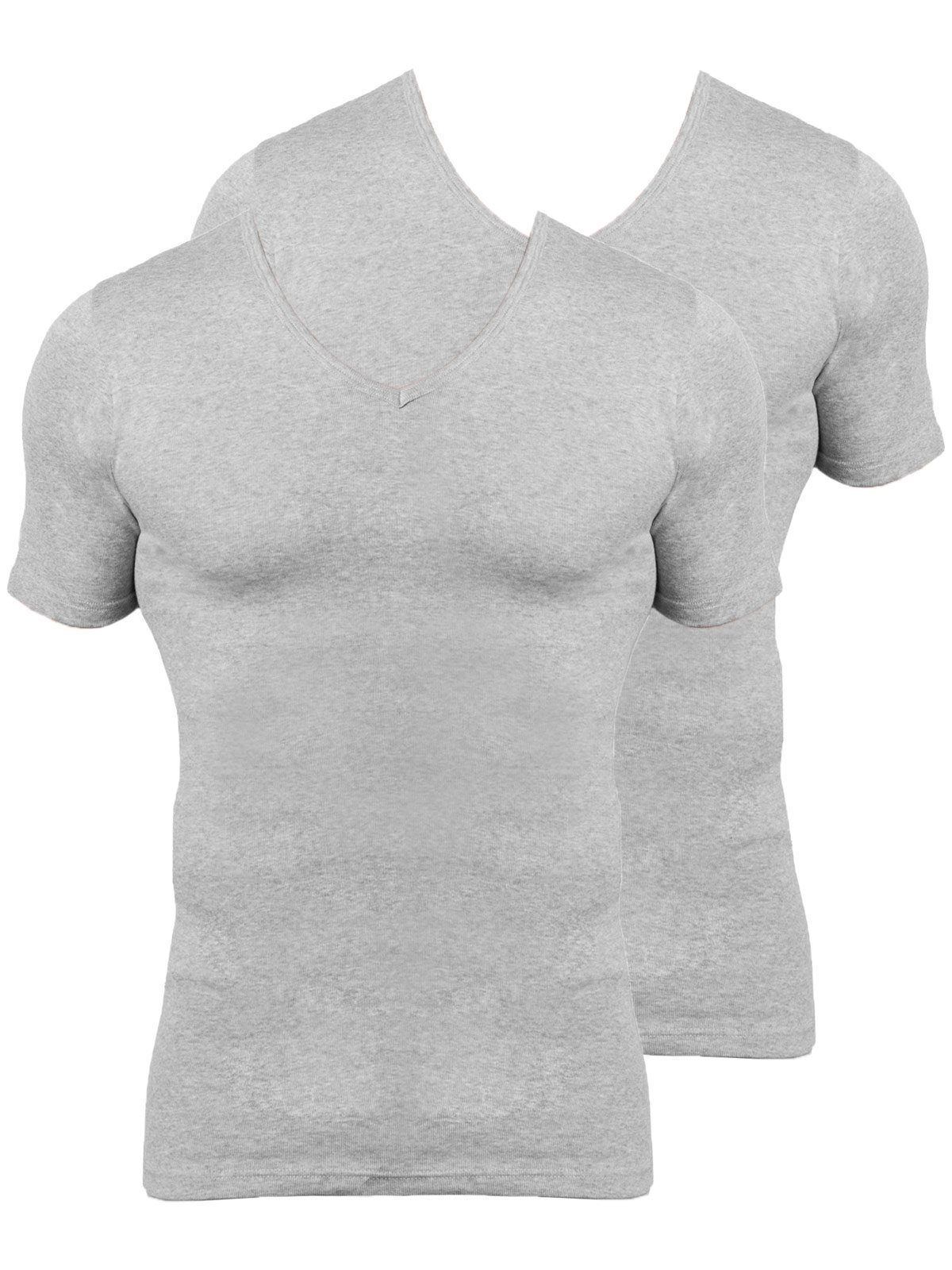 Cotton Bio 2-St) Herren Unterziehshirt hohe Markenqualität (Packung, Pack KUMPF 2er T-Shirt