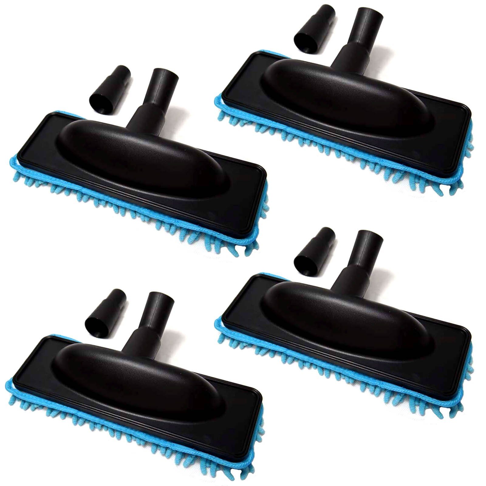 HAC24 Wischdüse 4x Universal Staubsauger Bodendüse Hartbodendüse Bodenwischer, (Set, 4-tlg), mit Mikrofaser Wischmop inkl. Adapter