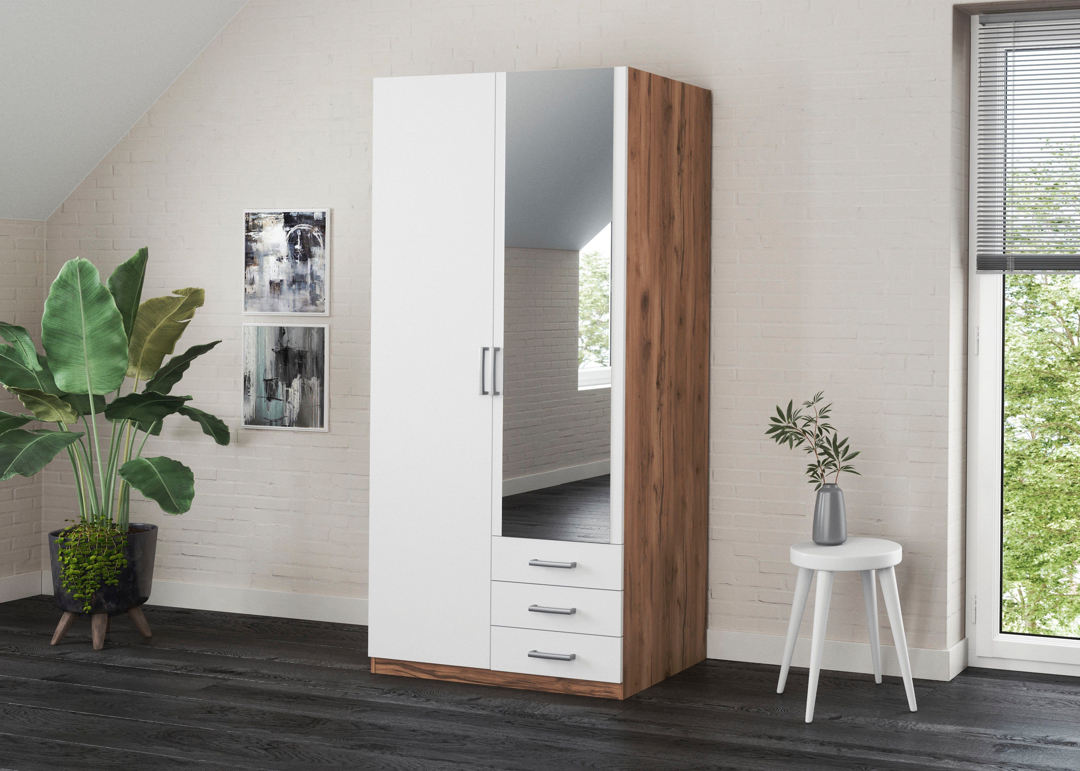 priess Kleiderschrank "Amsterdam", mit oder ohne LED-Beleuchtung günstig online kaufen