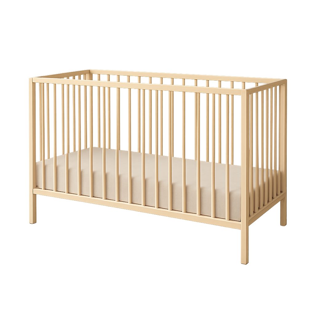 Kids Collective Babybett Kinderbett Gitterbett 60x120/70x140 cm modular & höhenverstellbar Holz, verschiedene Varianten wählbar, massives Holz, ab Geburt Natur