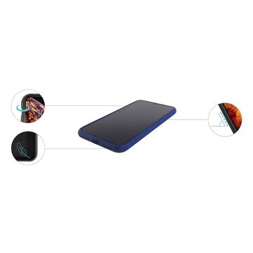 KMP Creative Lifesytle Product Handyhülle Silikon Schutzhülle für iPhone XS Max Sargasso Blue 6,5 Zoll