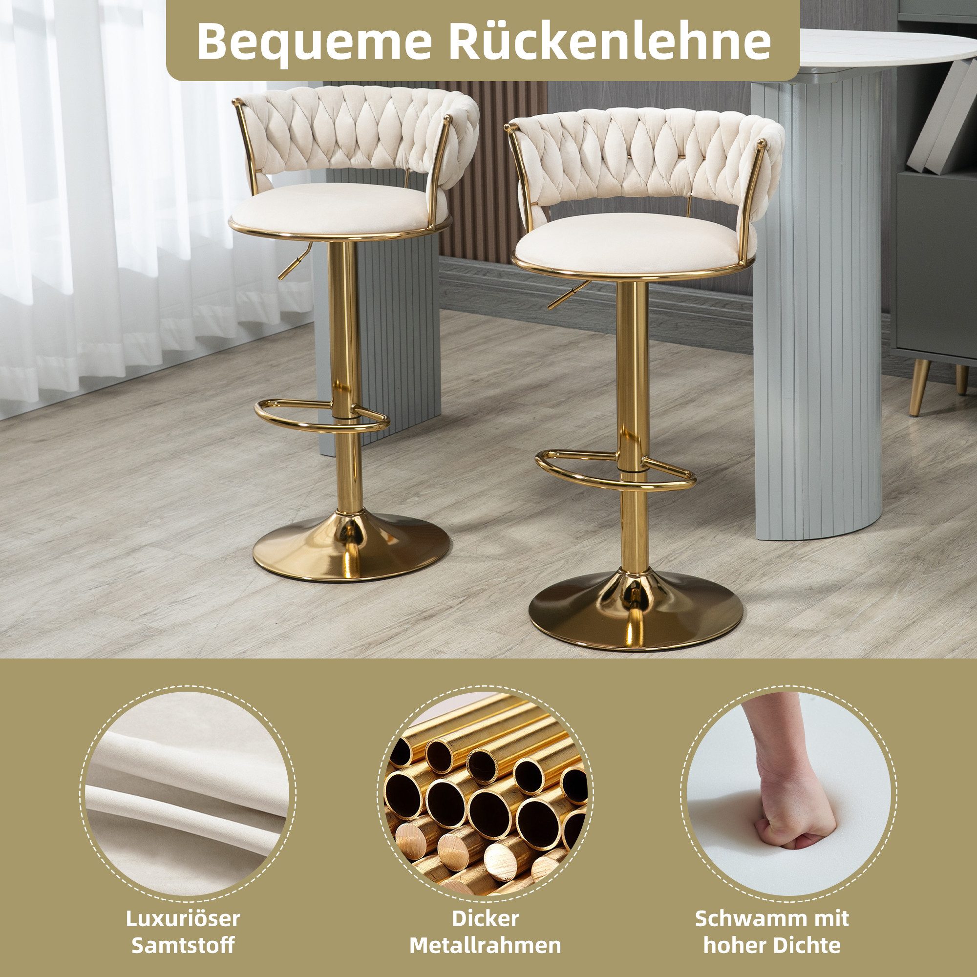 OKWISH Barhocker Barhocker (2 St), für günstig online kaufen