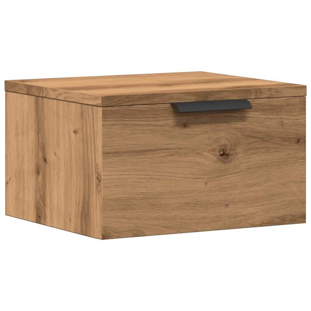 vidaXL Nachttisch Wand-Nachttisch Artisan-Eiche 34x30x20 cm (1-St)