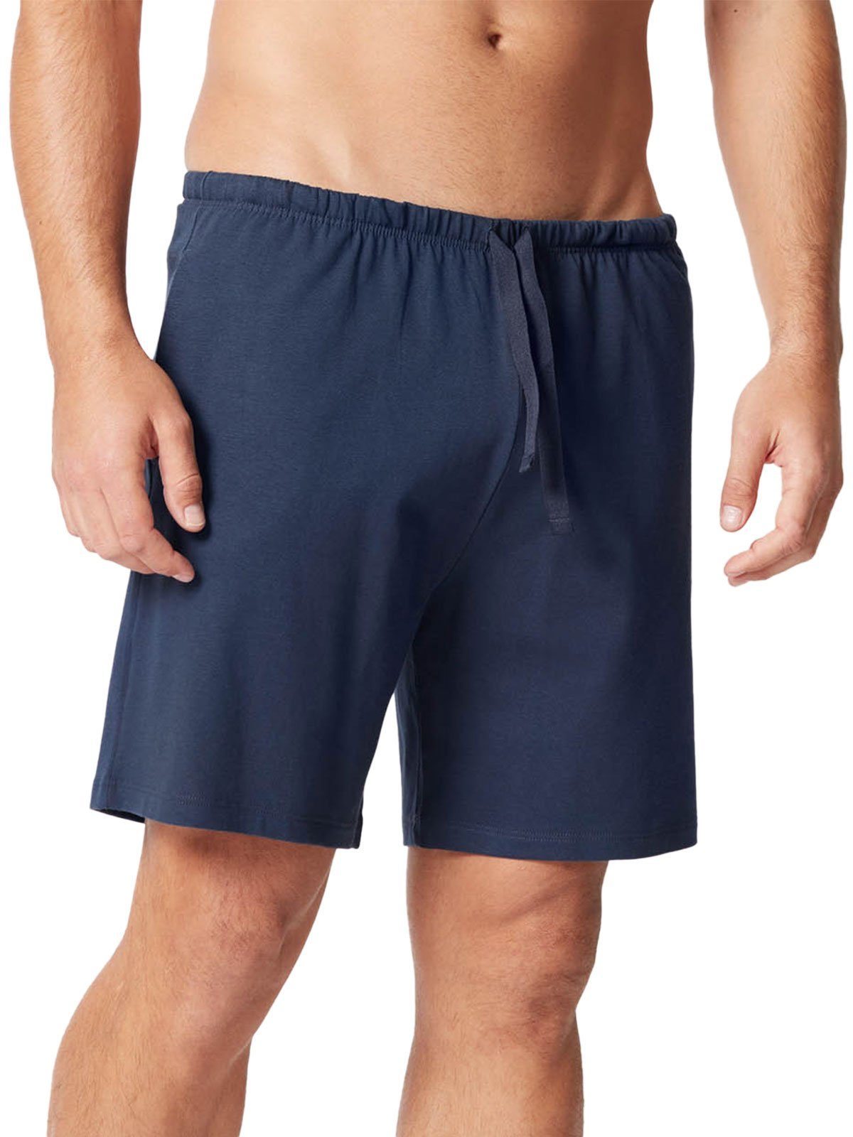 HUBER Loungehose Herren Hose kurz hautnah Night Basic Selection (Stück, 1-tlg) -