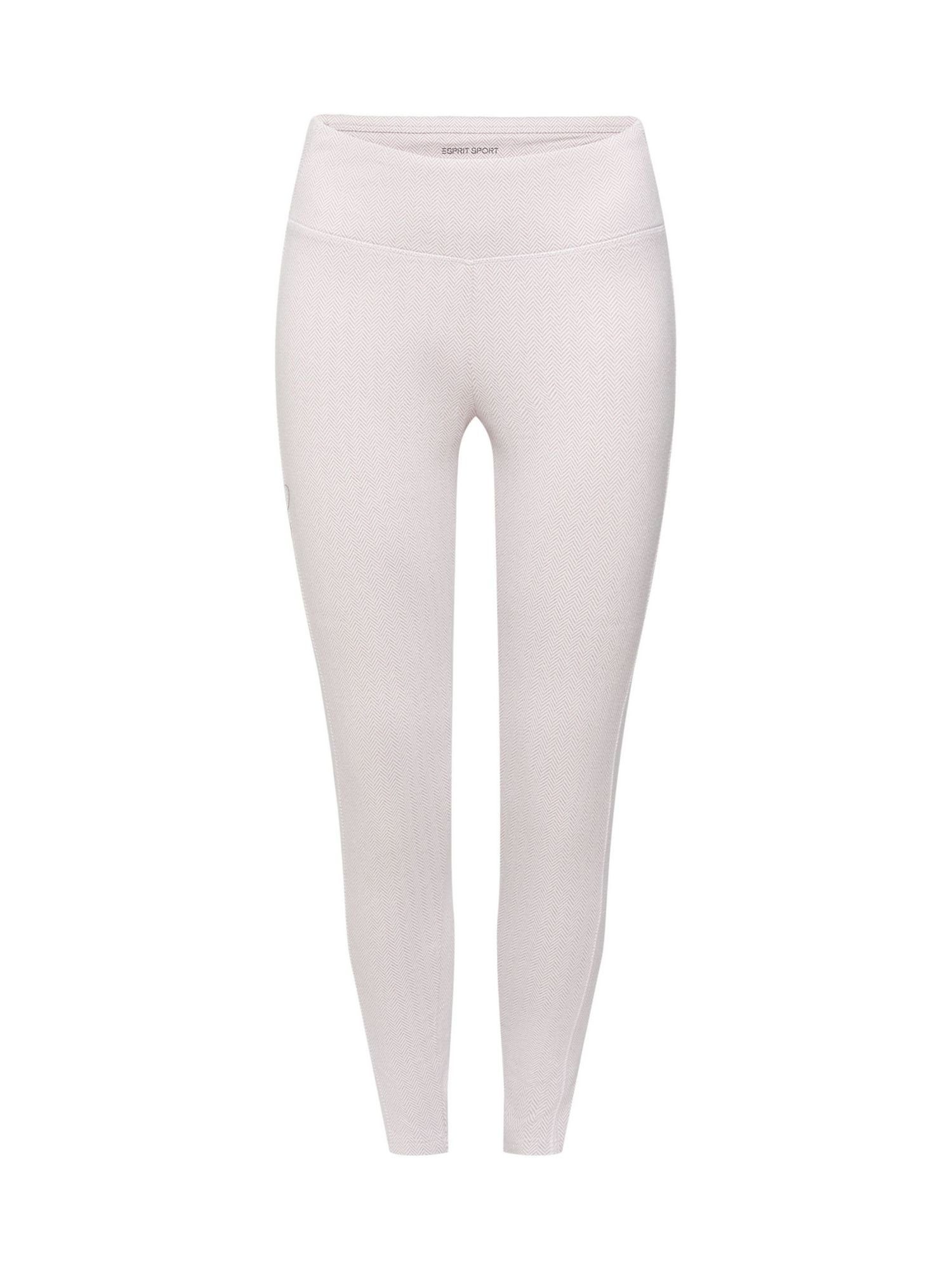 esprit sports Sporthose High-Rise-Leggings im Fischgrat-Design LAVENDER