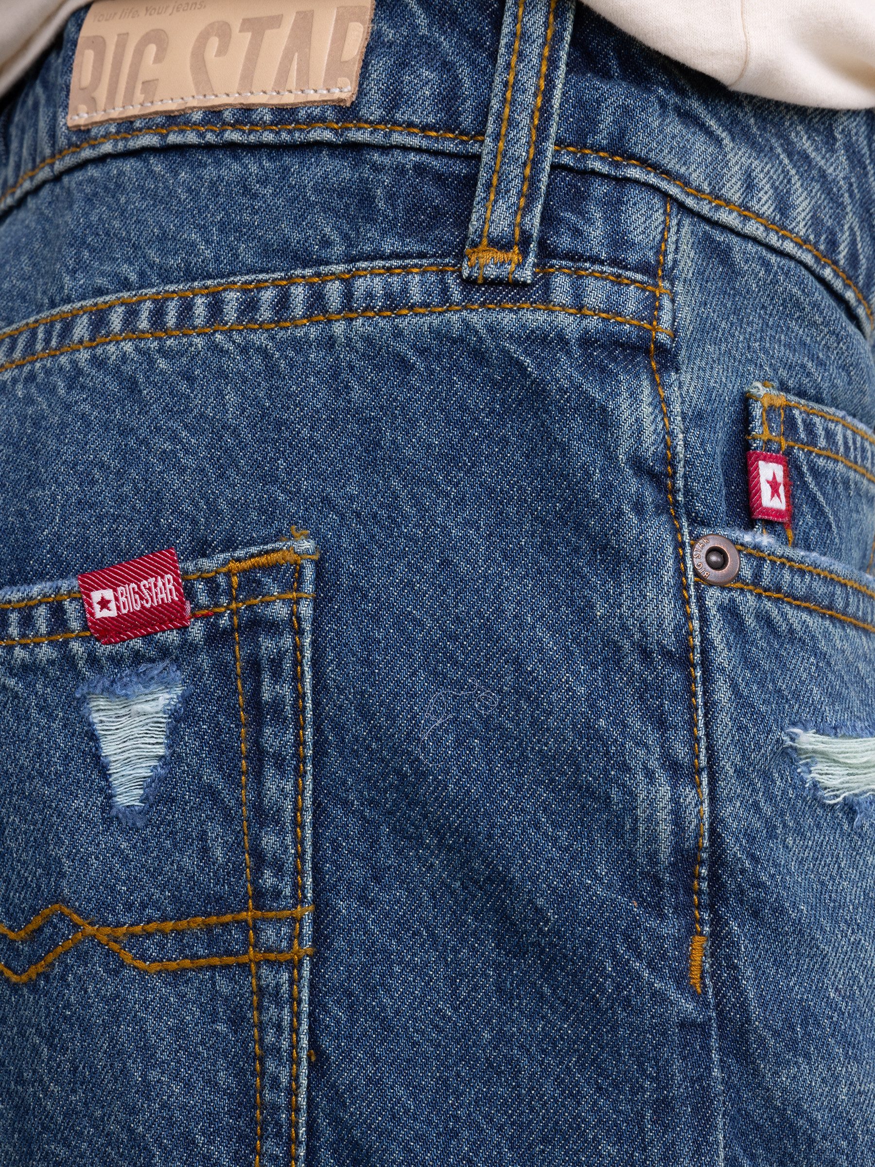 BIG STAR Weite Jeans ISAAM hohe Leibhöhe