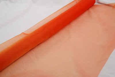 magic-man1001 Stoff Organza orange 70 cm x 10 m 2-Ton - Tischdeko - Dekoration