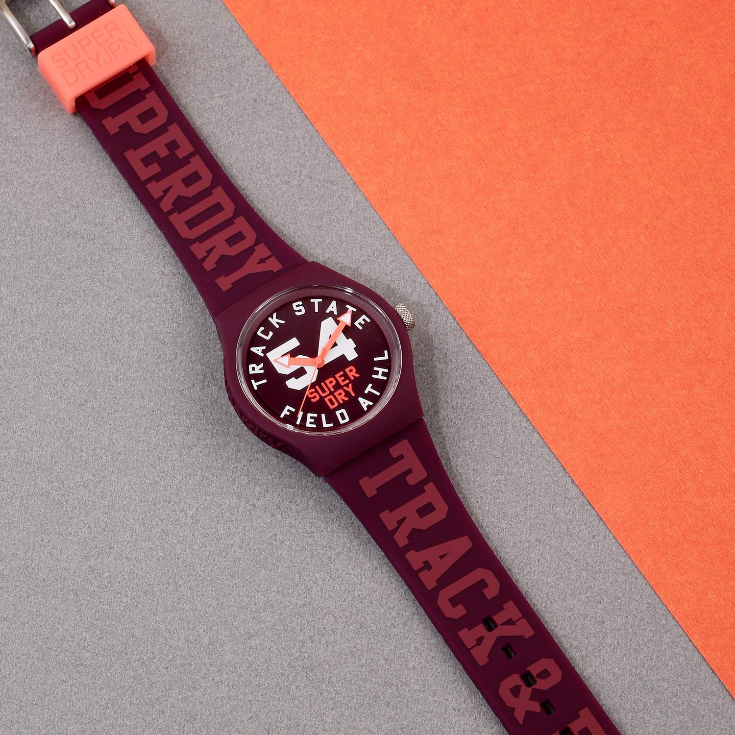 Quarzuhr Superdry Unisex Analog Quarz Uhr mit Silicone Armband SYL182RR