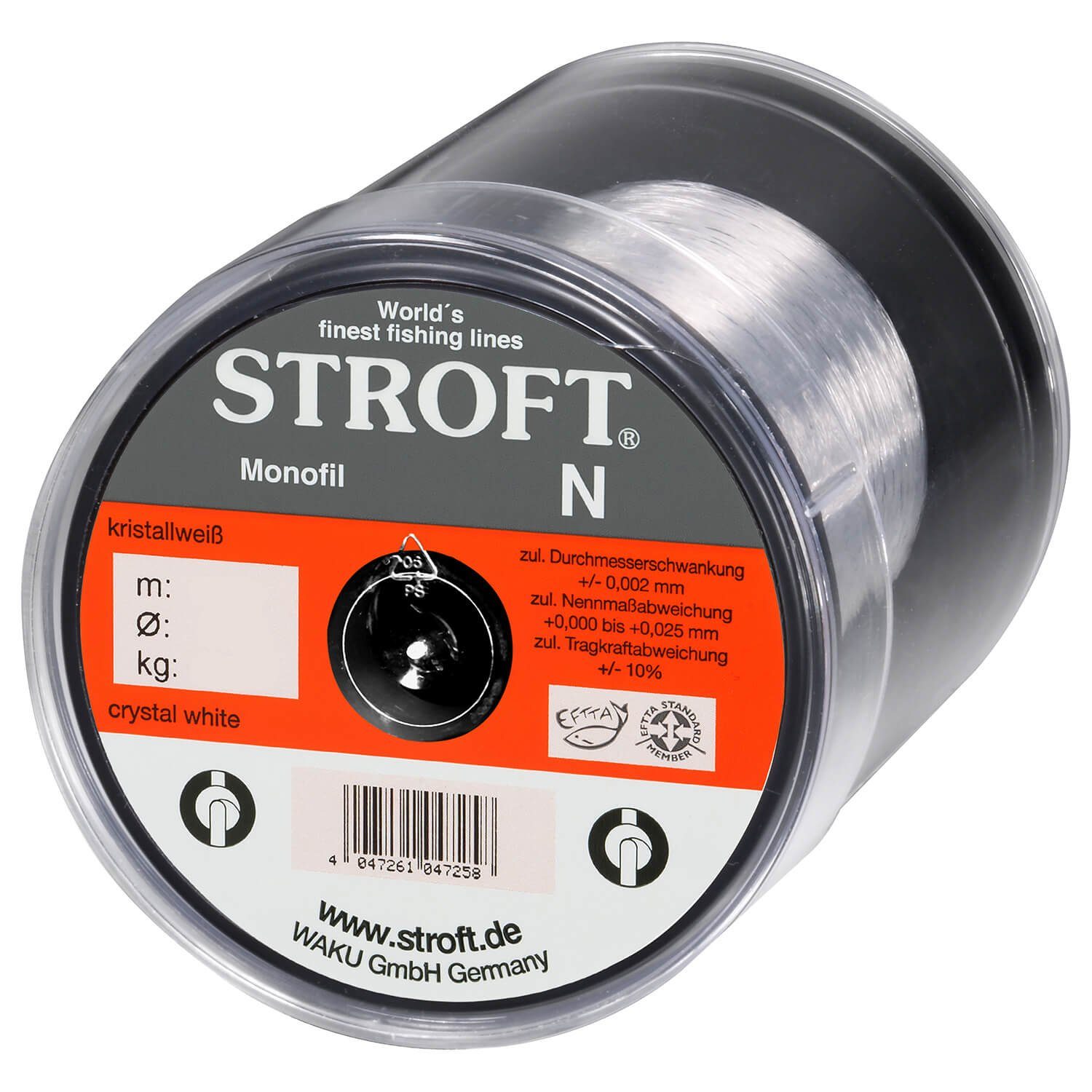Stroft Angelschnur Schnur STROFT N Monofile 500m, 500 m Длина, 0.20 mm Fadendurchmesser, (1-St), 3.3kg Tragkraft