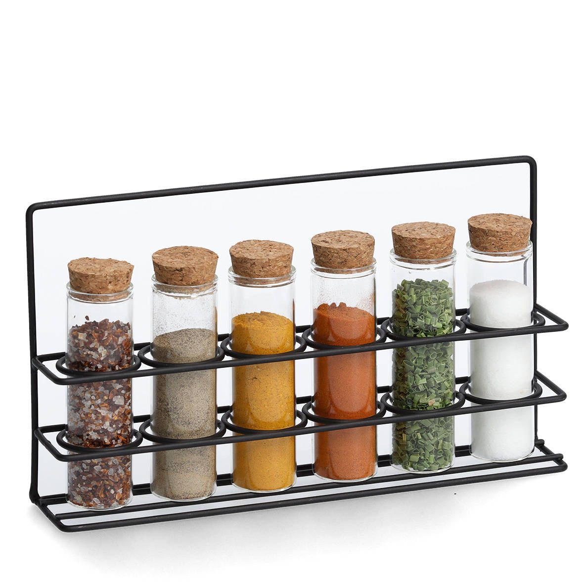 Zeller Present Vorratsglas Gewürzständer, für 6 Gewürztypen, 55 ml, ZELLER, Glas, (einzeln, einzeln)