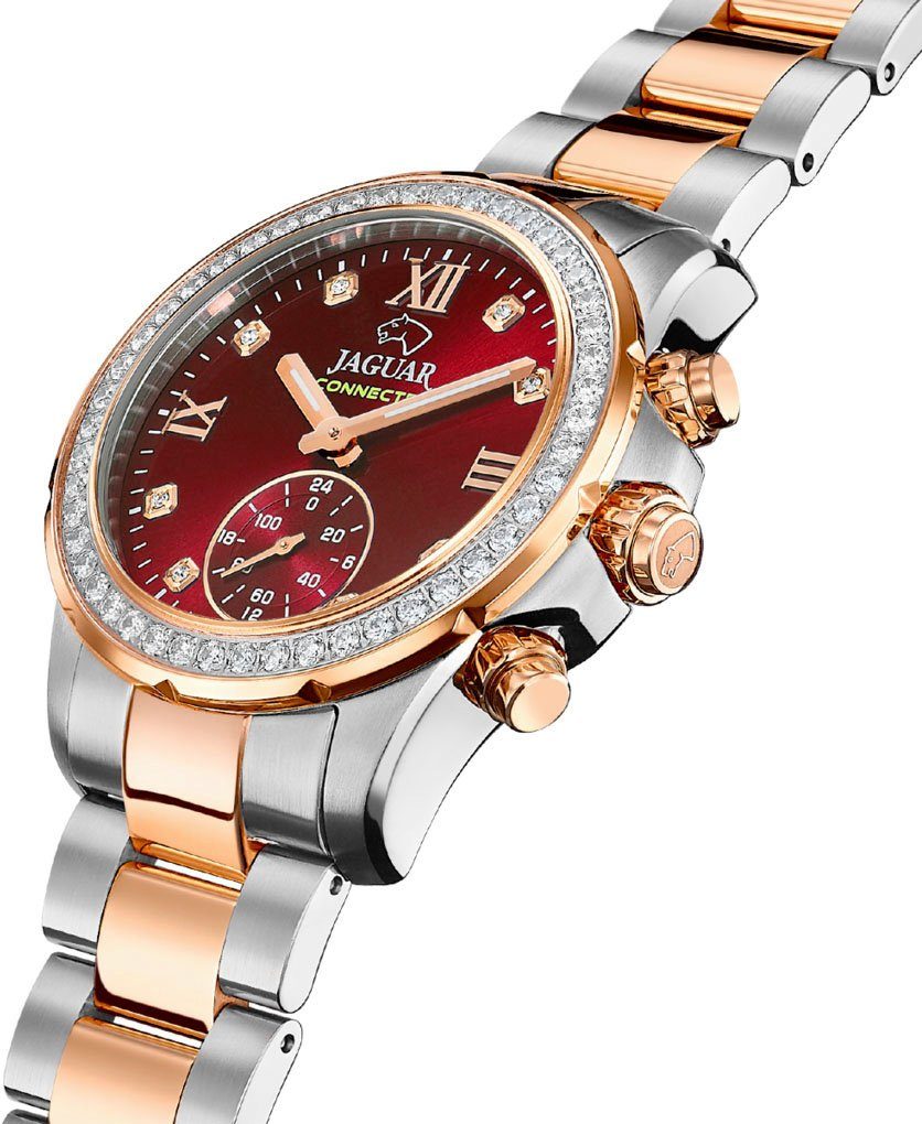 Jaguar Chronograph Connected J981/3, Armbanduhr, Damenuhr, Saphirglas, Stop günstig online kaufen
