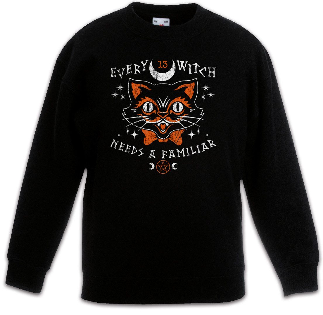 Sweatshirt Every Witch Kinderpullover Black Cat Katze Magic Hexe Kater Witches