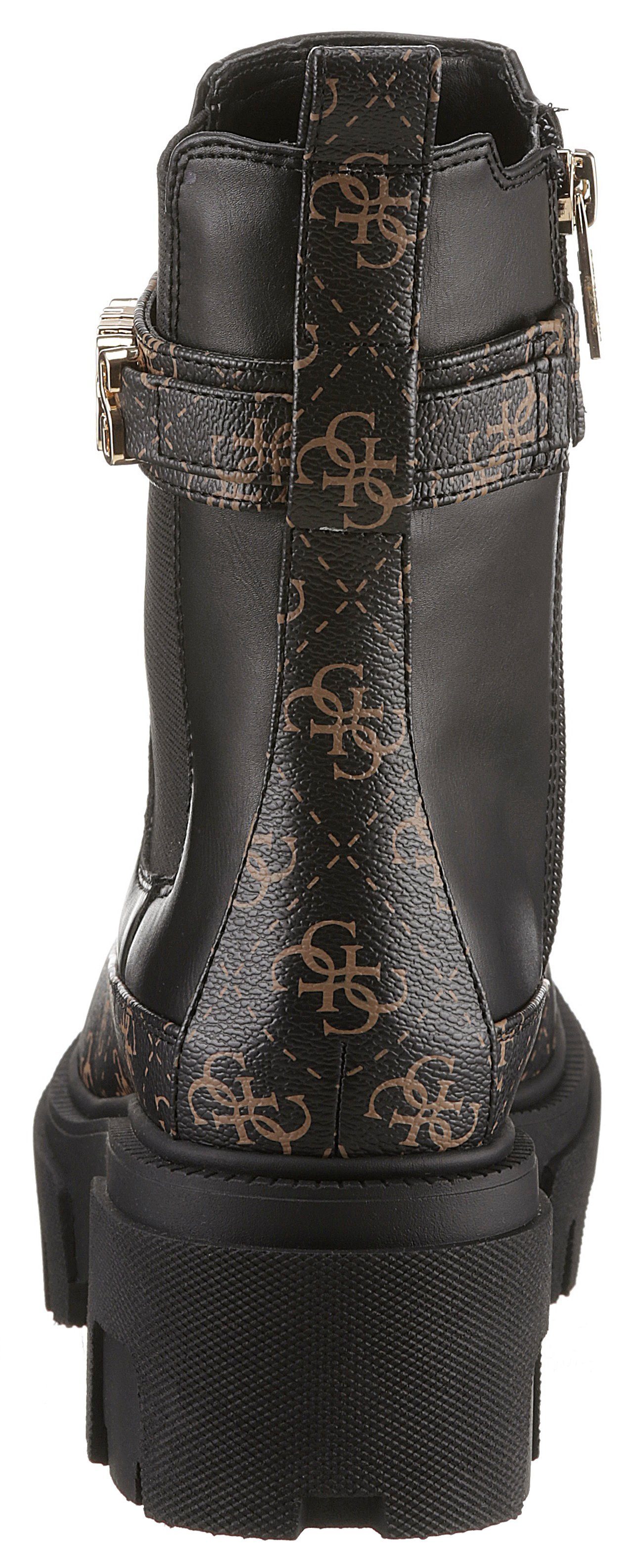 YELMA Chelseaboots GUESS-Metall-LOGO mit Guess