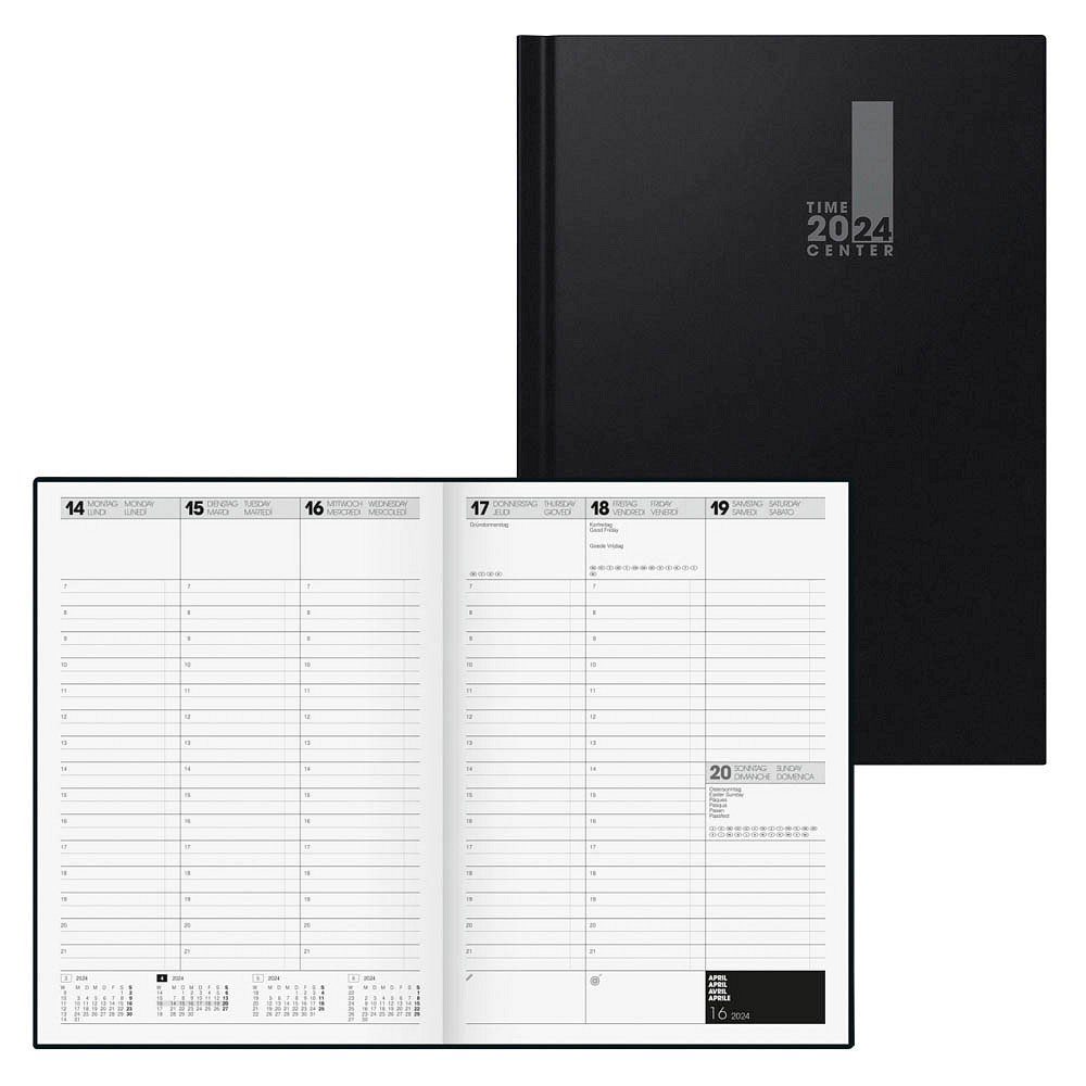 Produktbild von BRUNNEN Time Center 2026 Buchkalender A4 – Kalender + Notizbuch In Einem, Modell 724