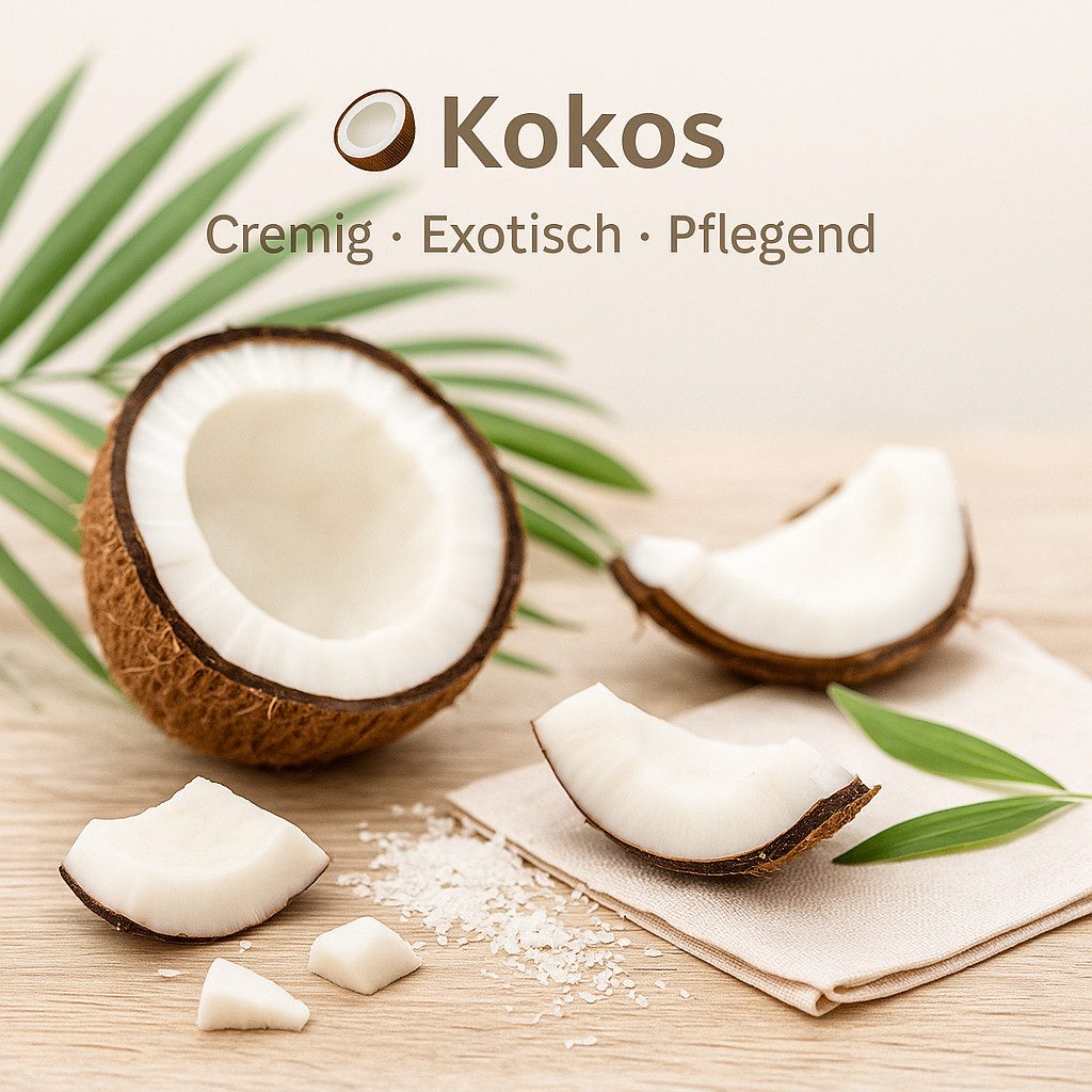 Dufte Momente Massageöl Kokos 250ml - 3 L, hochwertige Pflanzenöle als Basis, vegan und ohne Tierversuche