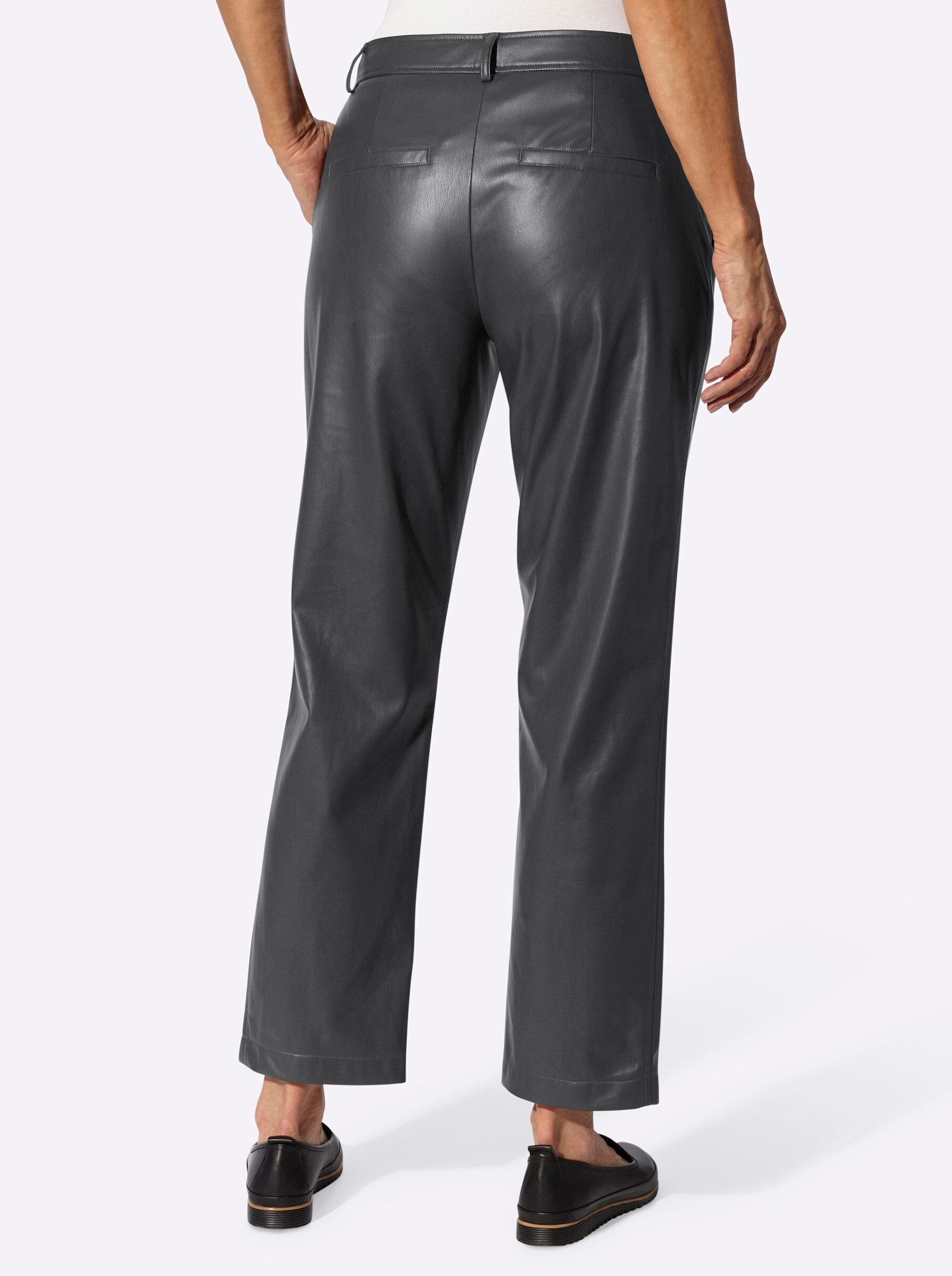 Witt Jerseyhose Lederimitat-Hose komfortabel