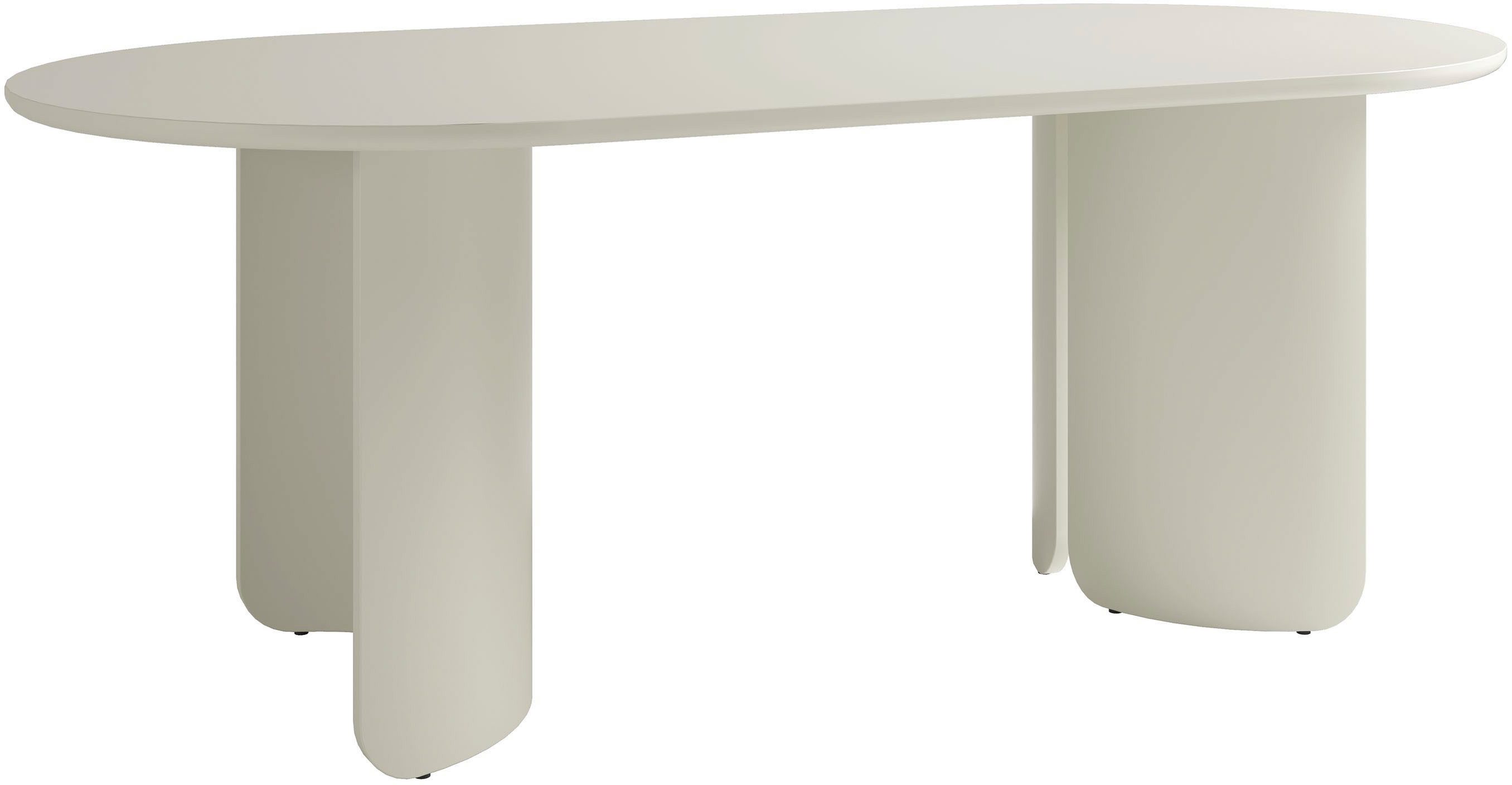 SCHÖNER WOHNEN-Kollektion Esstisch GRIMSTAD (1-St), in 160 cm oder 200 cm, mit variabel montierbarem Untergestell