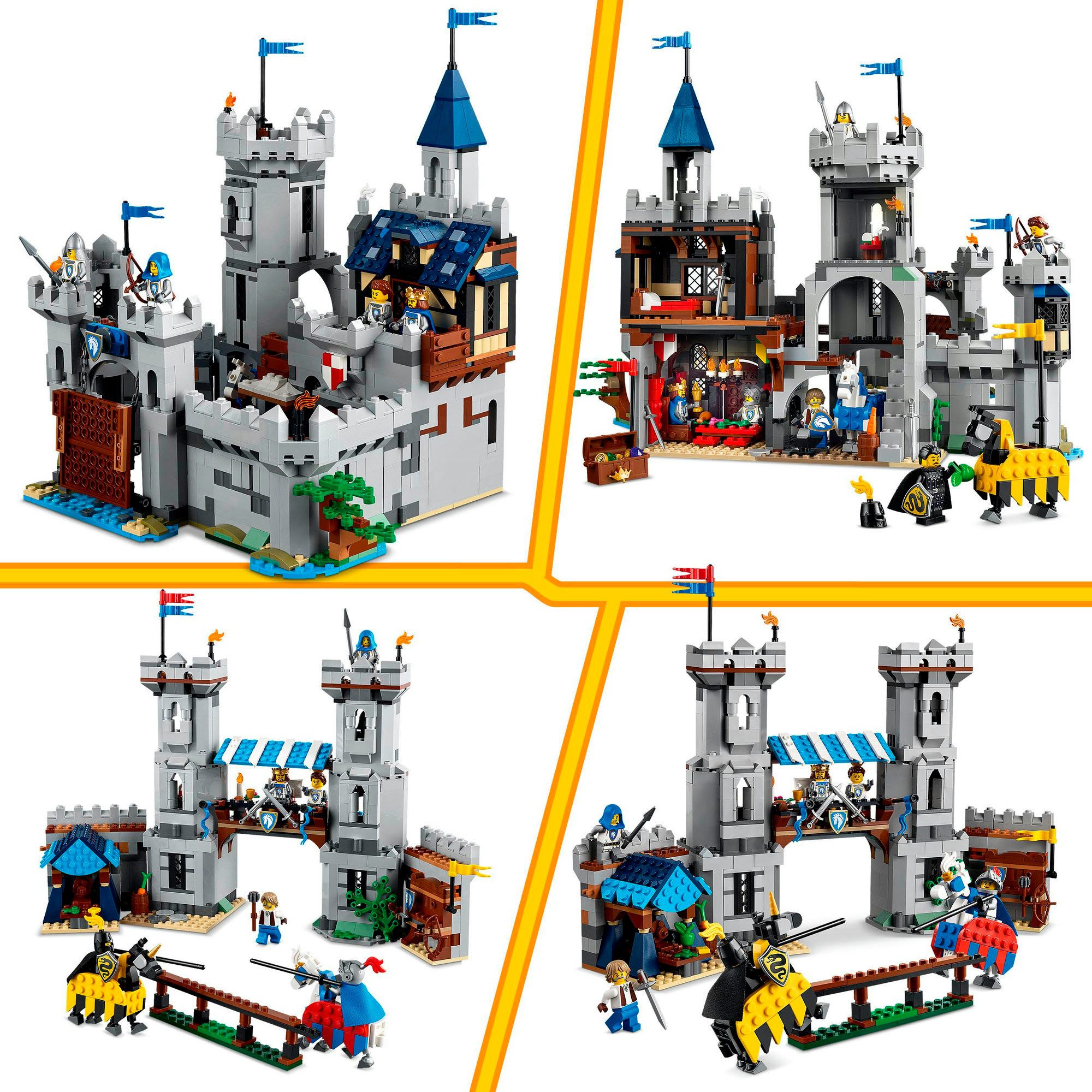 LEGO® Ritterburg im Mittelalter (31168), LEGO Creator Konstruktionsspielsteine, (1371 St), Made in Europe – Bild 4 von 5