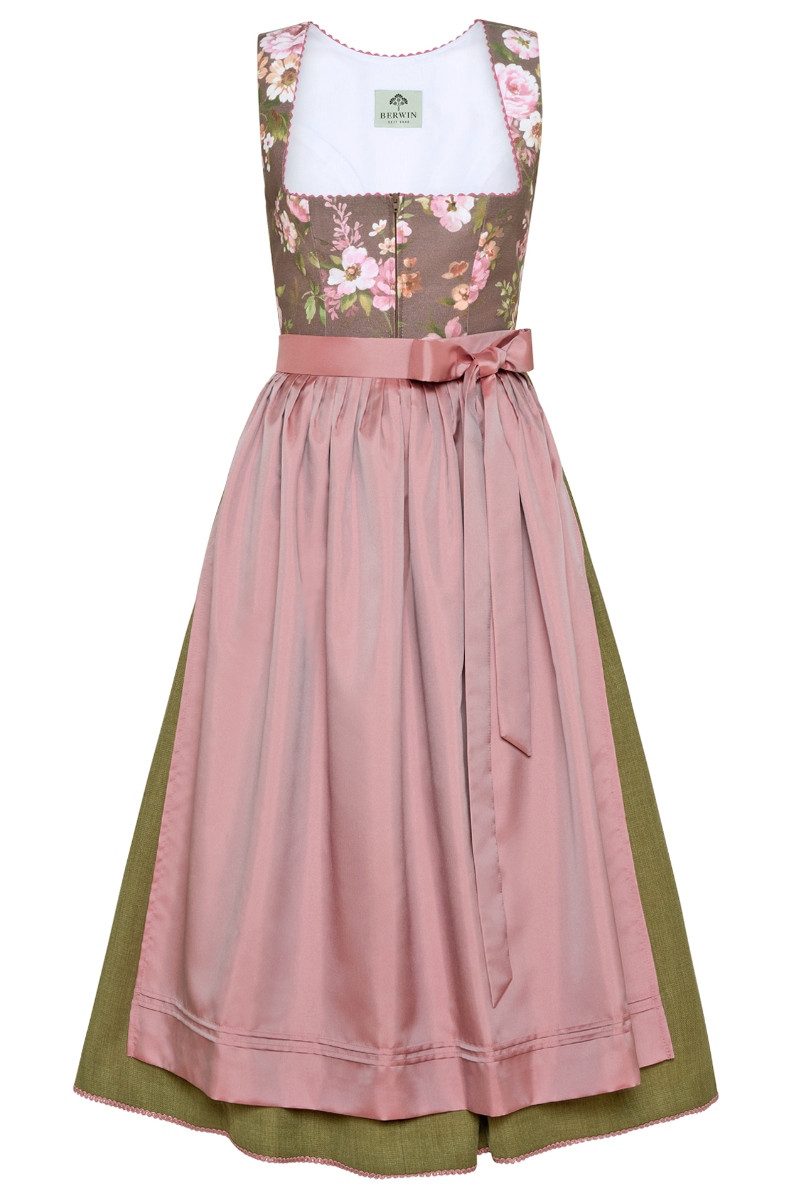 Berwin & Wolff Dirndl Dirndl lang 2tlg. - PAULINA - taupe