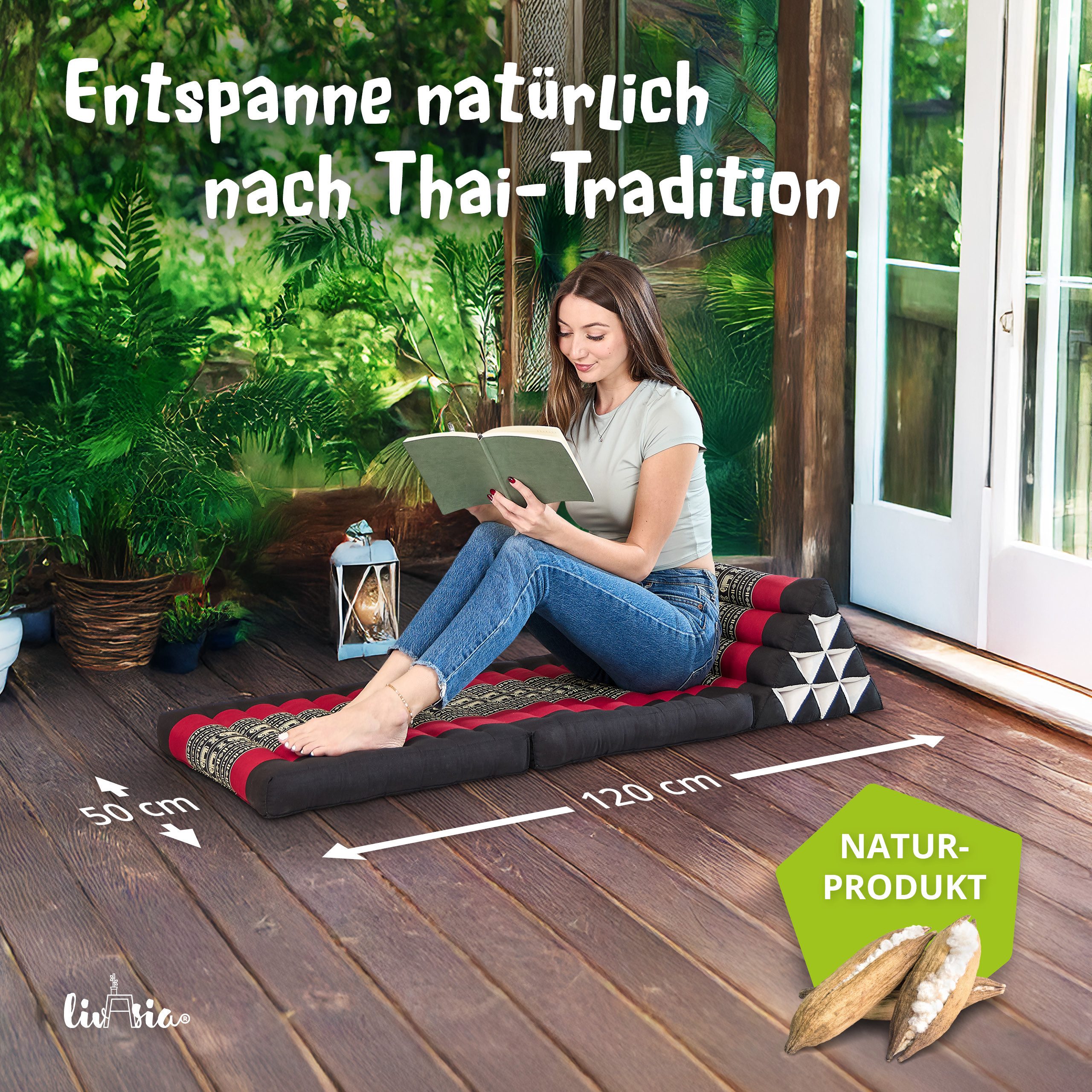 livasia Sitzsack Thaikissen 2 Auflagen, vegan und günstig online kaufen