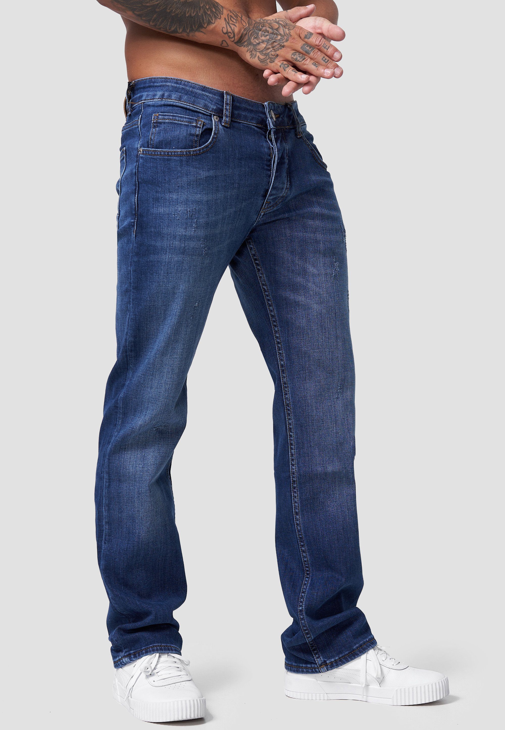 Freizeit Fitness Casual JS-802 Straight-Jeans OneRedox
