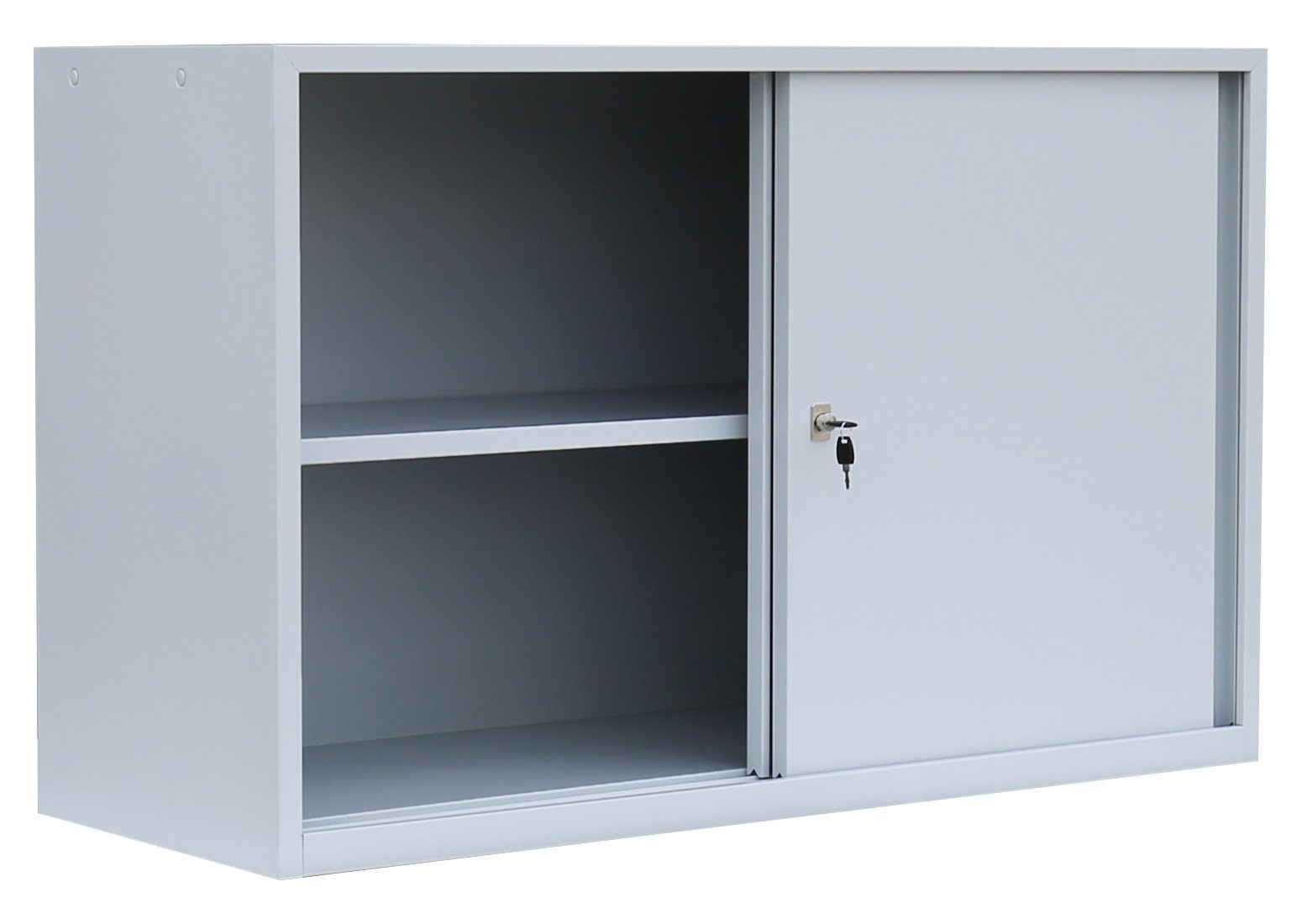 Steelboxx Schiebetürenschrank Schwebetürenschrank Sideboard aus Stahl 750 x 1200 x 450 mm (1-St) komplett montiert