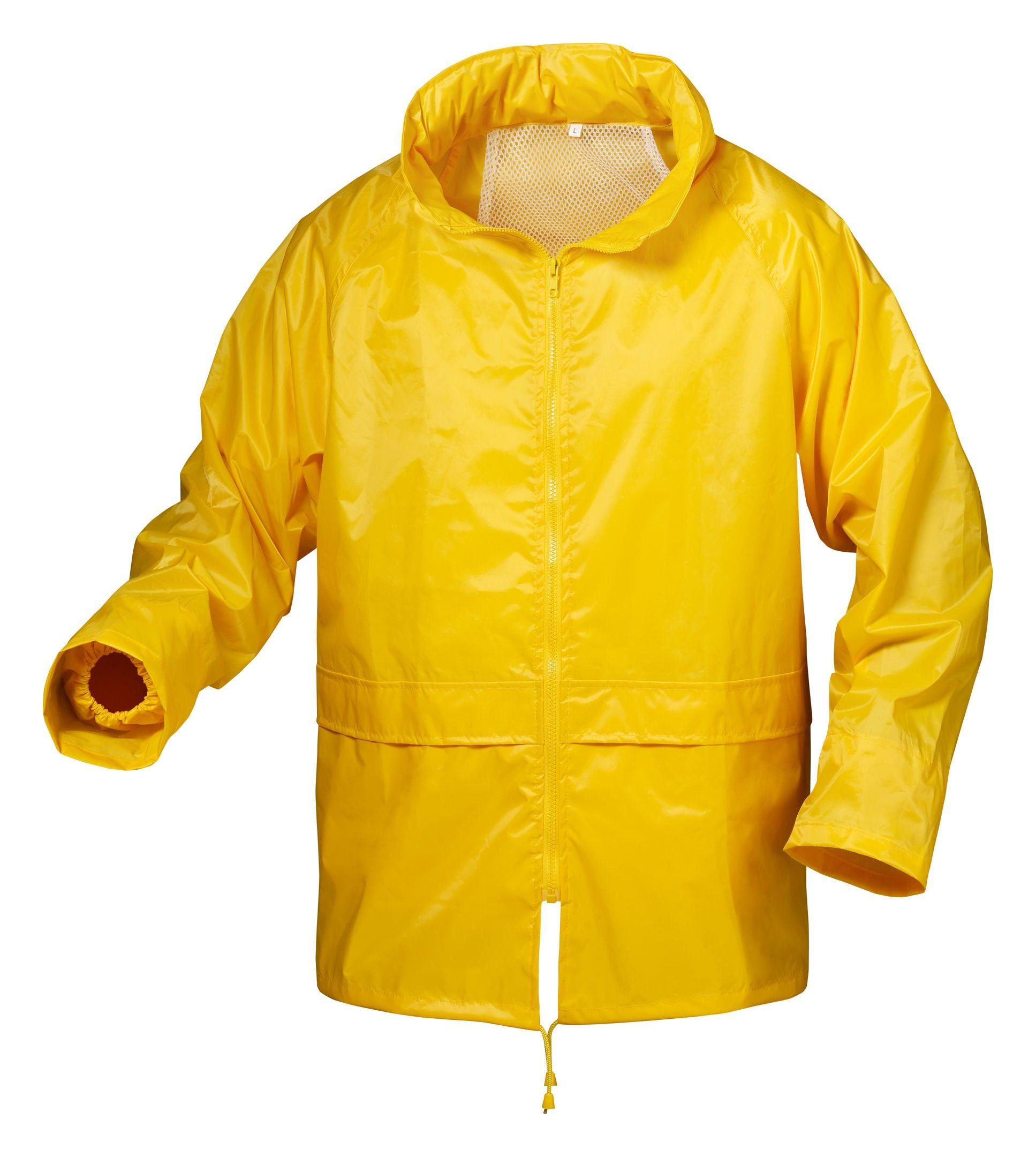 Feldtmann Regenjacke Nylon / Vinyl Größe S gelb