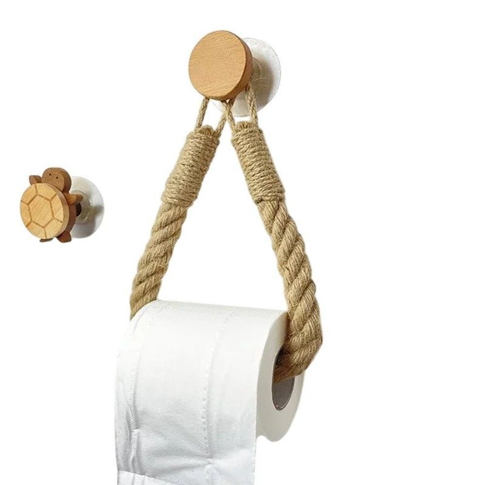 Toiletten-Ersatzrollenhalter Papierrollenhalter selbstklebend Bad Küche ohne Bohren DE.