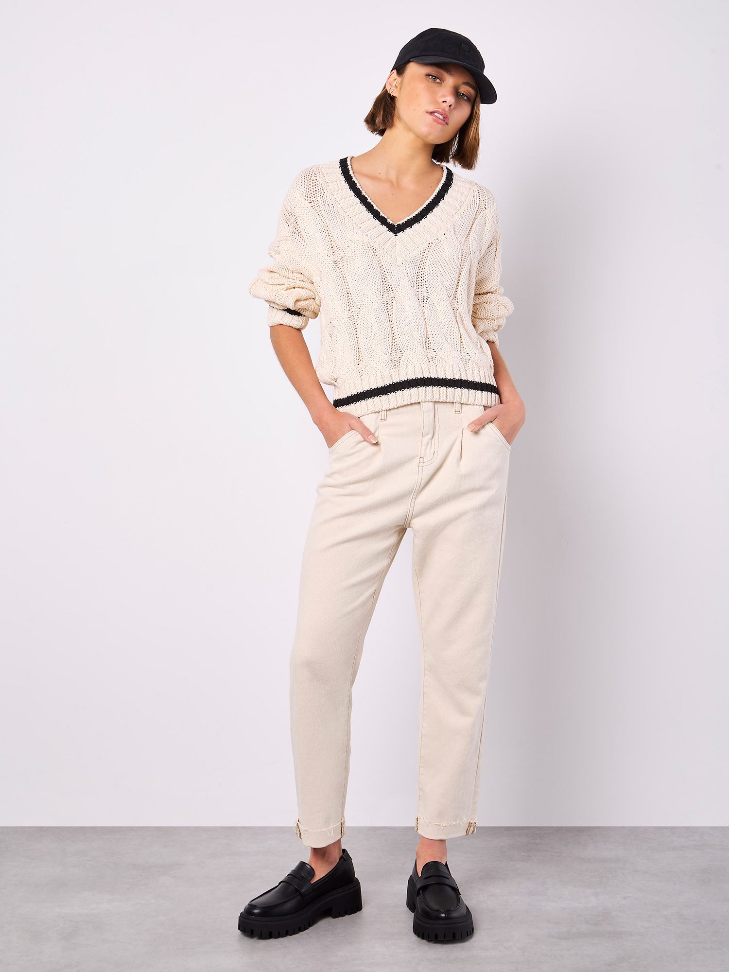 Strickpullover Zopfstrick Pullover