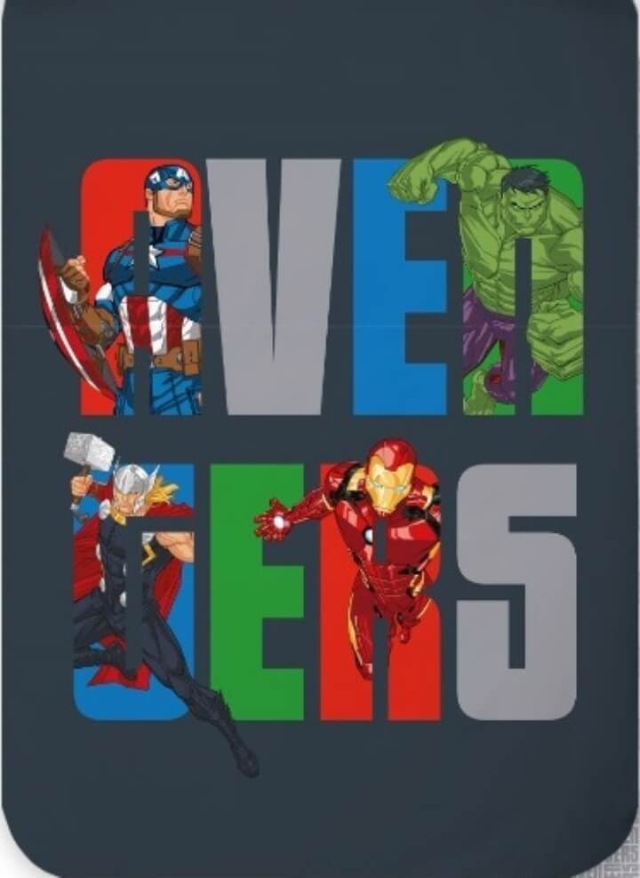 BrandMac Bettwäsche Marvel Avengers - Wende-Bettwäsche-Set, 135x200 & 80x80, Baumwolle, 100% Baumwolle