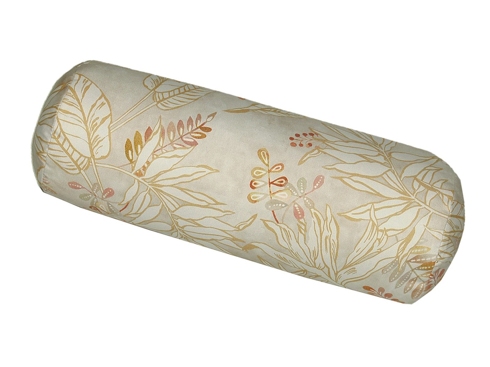 Nackenrollenbezug Atelier, beties (1 Stück), Blattgold ca. 15x40 cm 100% Baumwolle luxeriöse Blätter