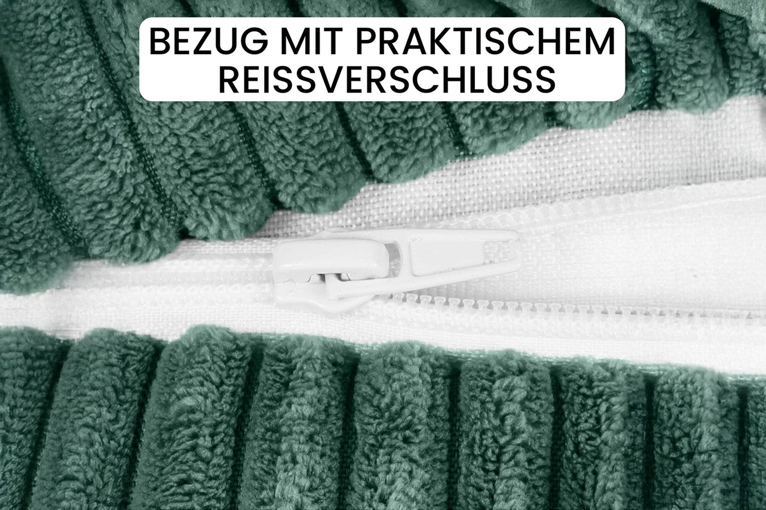 Amilian Nackenrollenbezug 15x40 cm - Ersatzbezug für Nackenrolle; Bettrolle; Kissenrolle, waschbarer Bezug mit verdecktem Zip für leichtes Abnehmen.