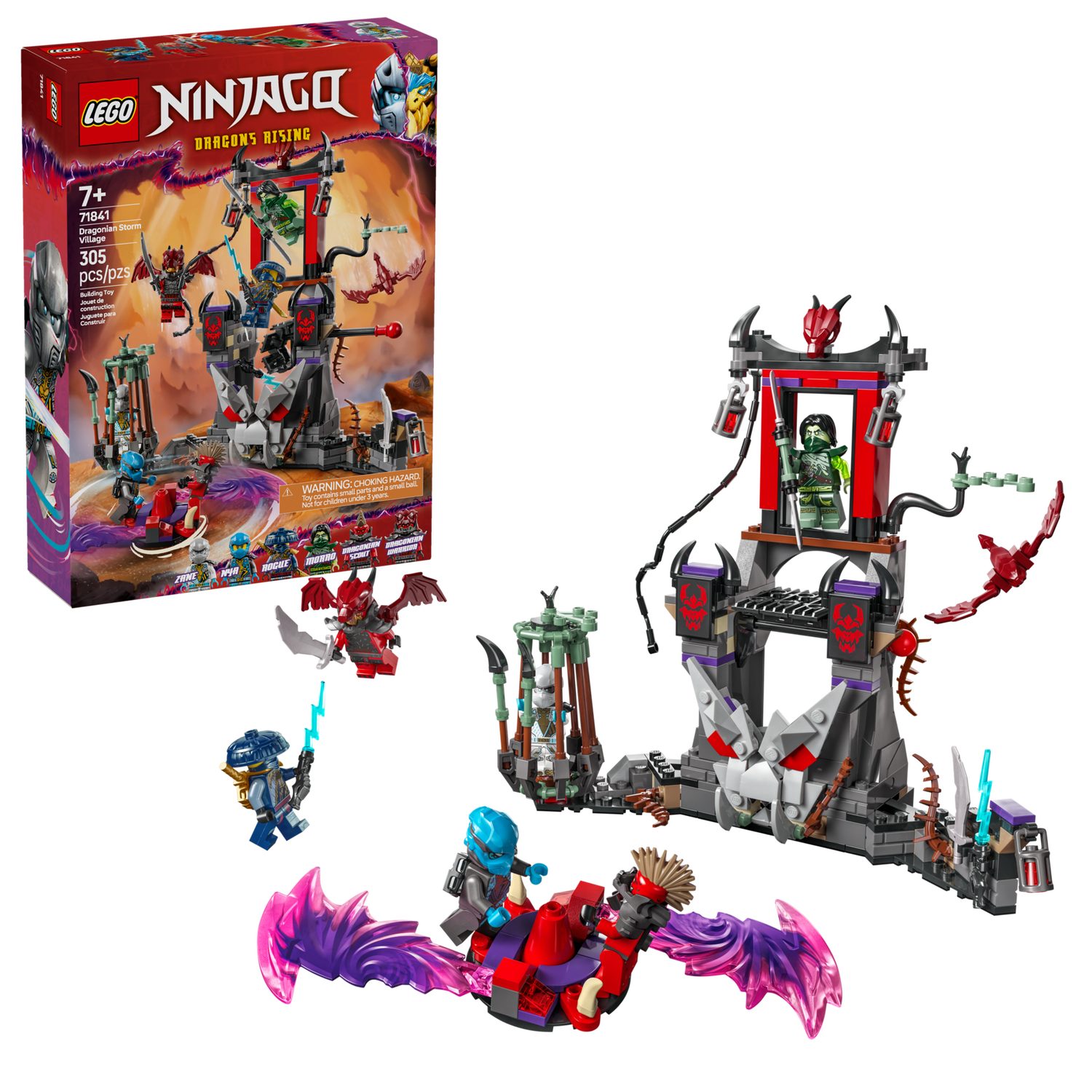 LEGO® NINJAGO 71841 Drachensturmdorf Spielbausteine, (Set, günstig online kaufen